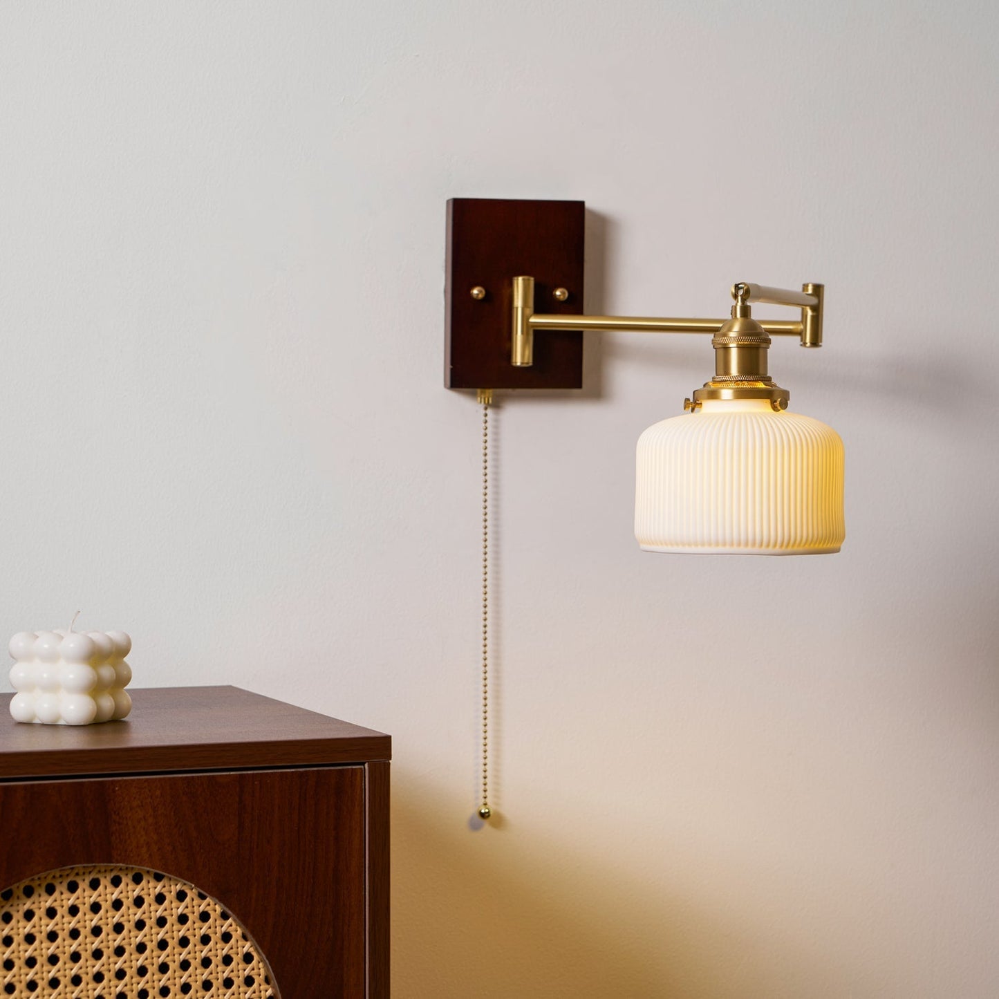 Kalythos | Modern Sculpted Angular Profile Ceramic Wall Light