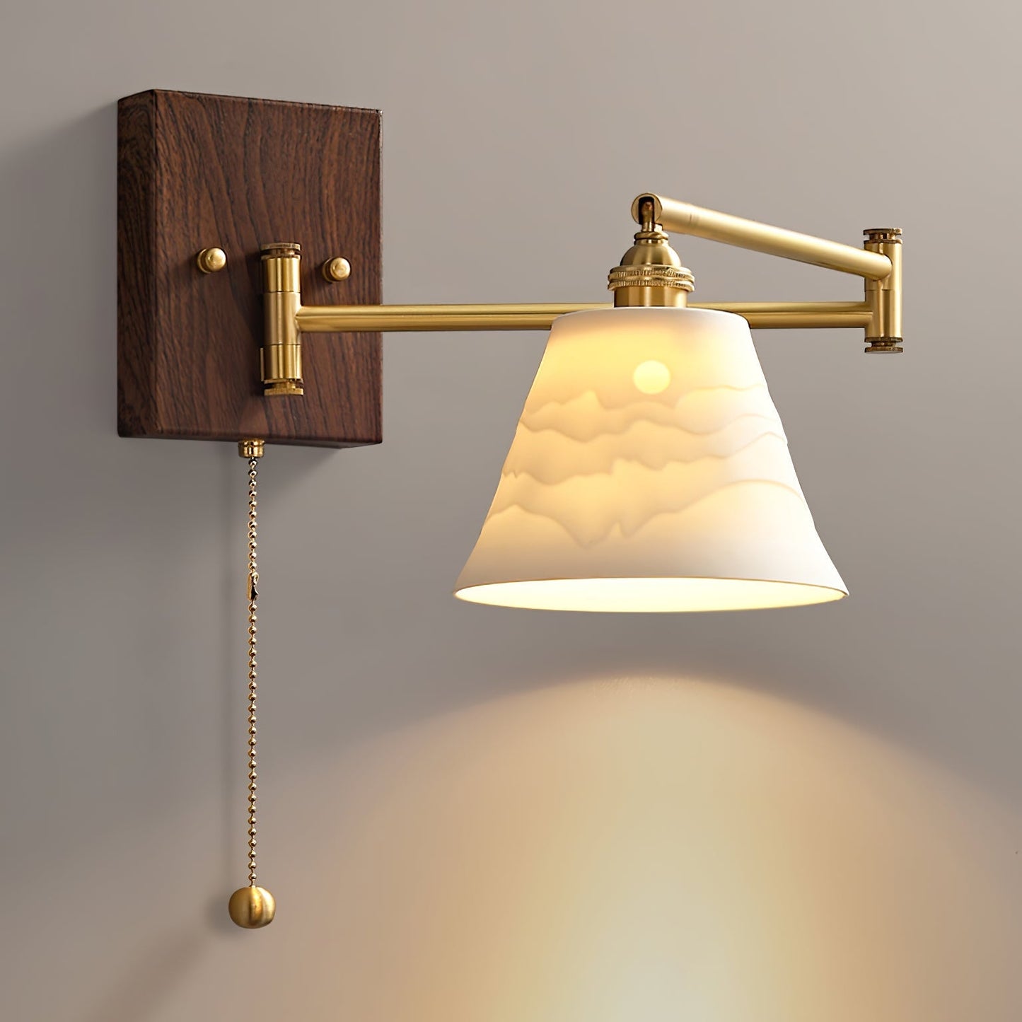 Kalythos | Modern Sculpted Angular Profile Ceramic Wall Light