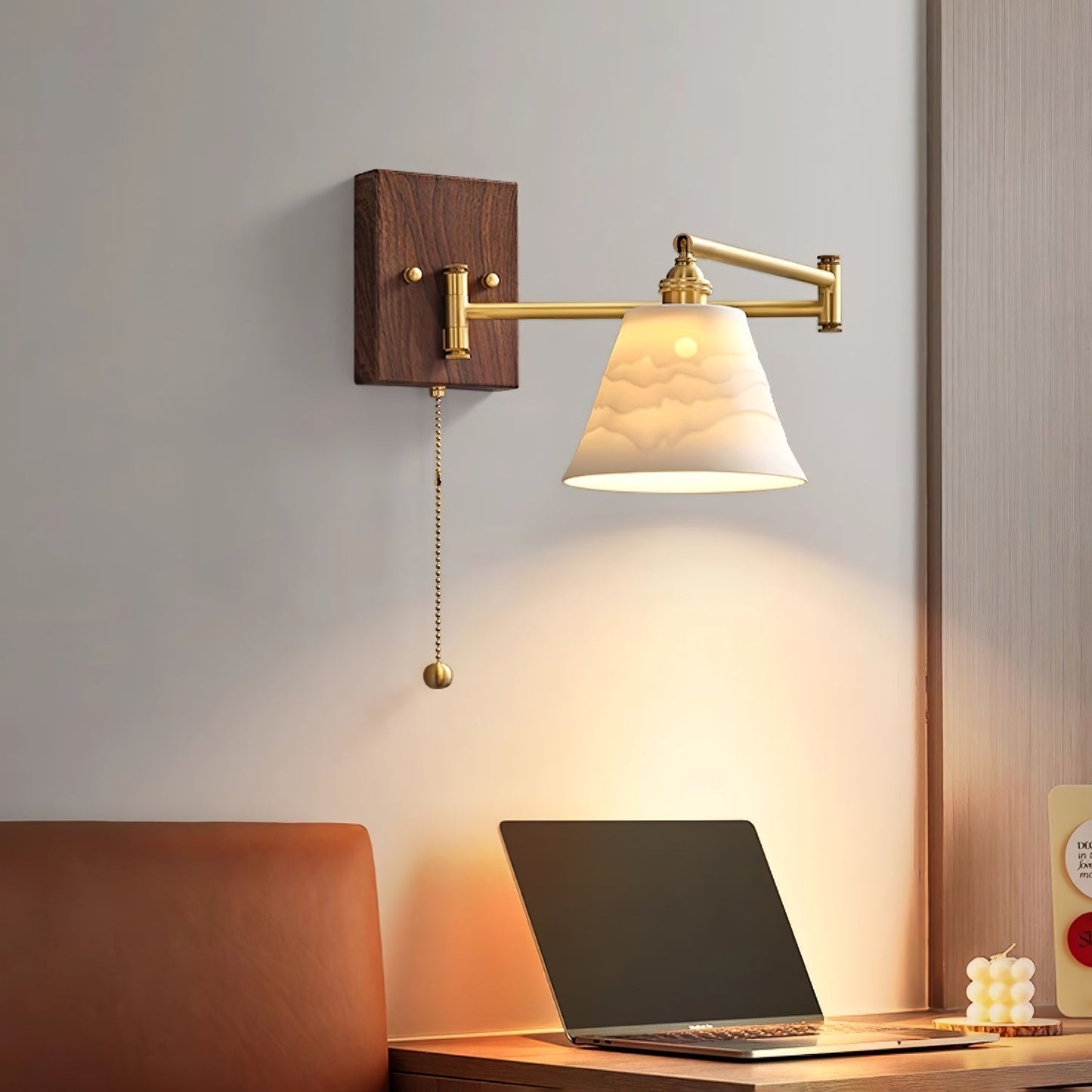 Kalythos | Modern Sculpted Angular Profile Ceramic Wall Light
