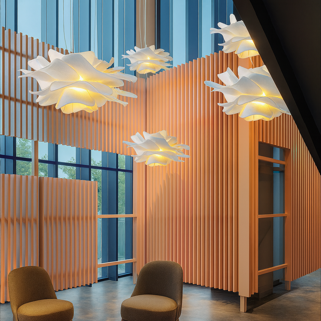 Floralia | Modern Layered Floral Acrylic Pendant Light