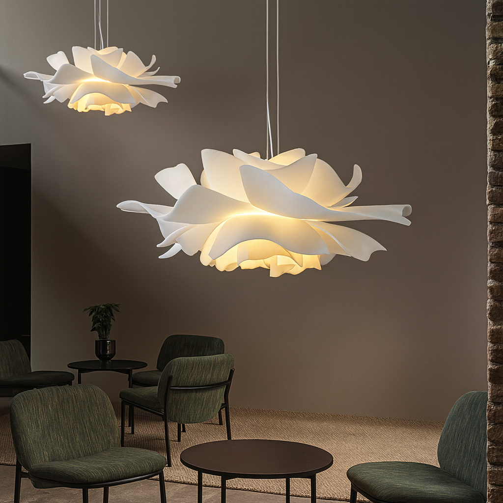Floralia | Modern Layered Floral Acrylic Pendant Light