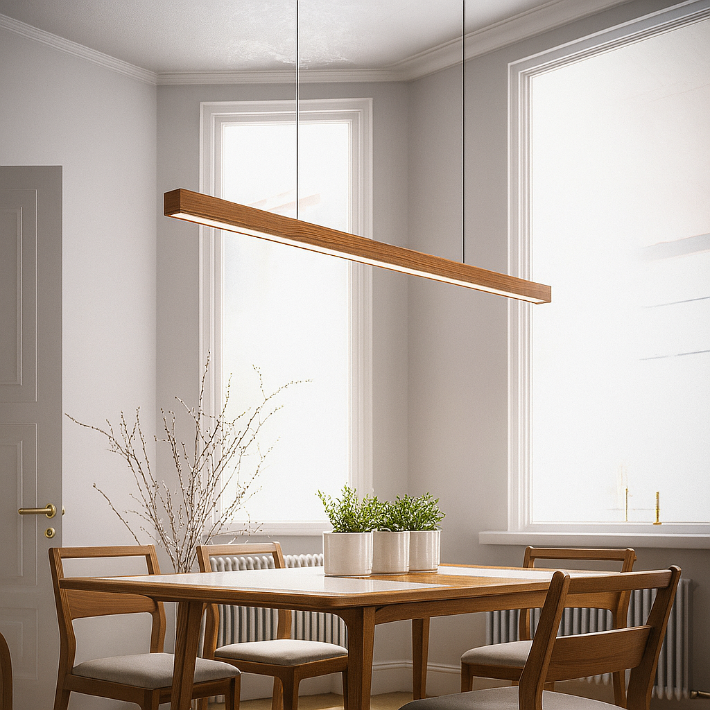 Ligna | Modern Scandinavian Linear Wooden Pendant Light