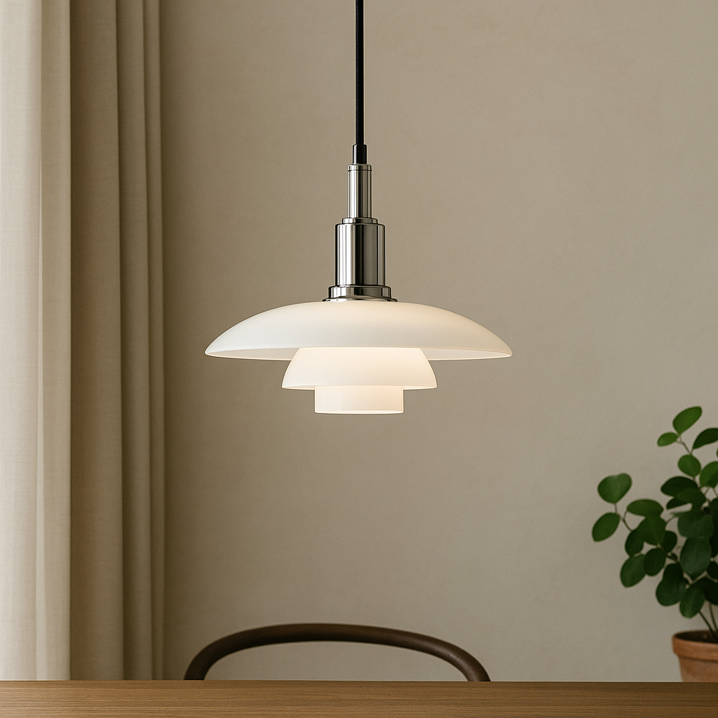 Alvar | Scandinavian Layered Shade Pendant Light