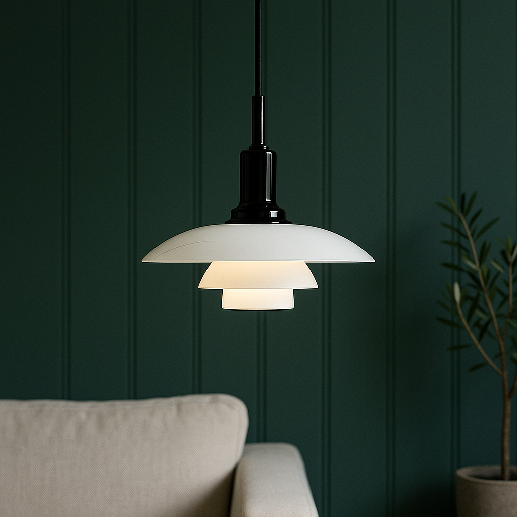 Alvar | Scandinavian Layered Shade Pendant Light