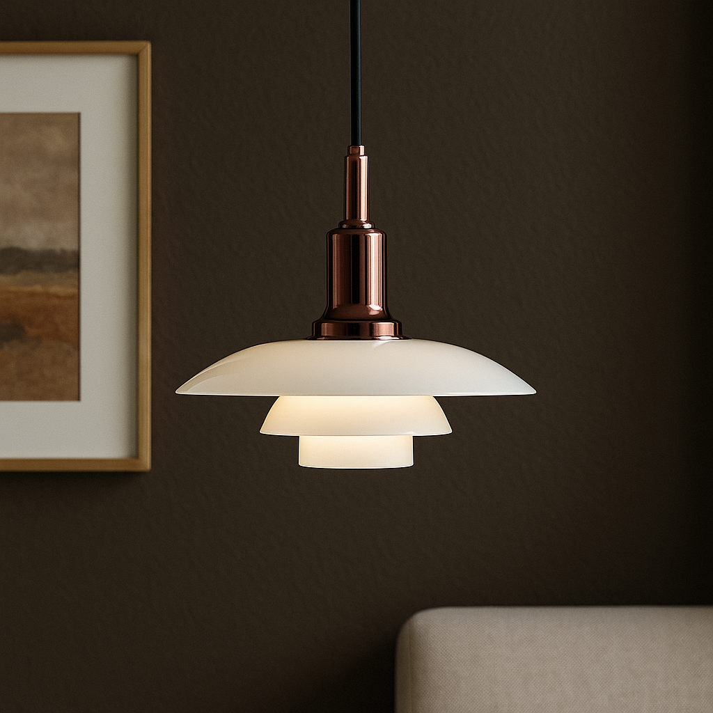 Alvar | Scandinavian Layered Shade Pendant Light