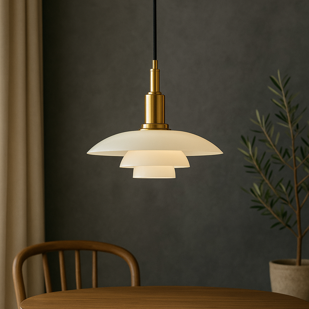 Alvar | Scandinavian Layered Shade Pendant Light