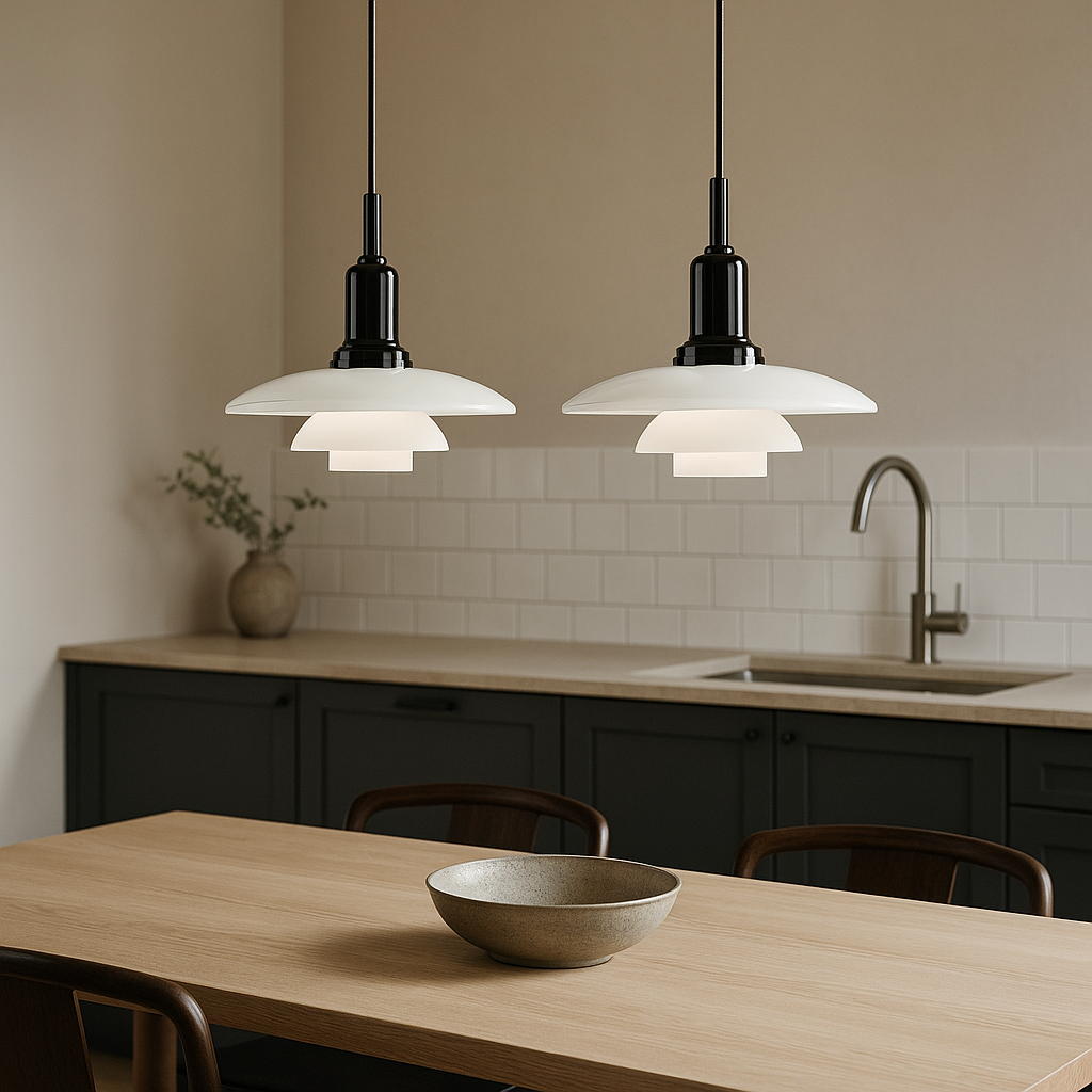 Alvar | Scandinavian Layered Shade Pendant Light