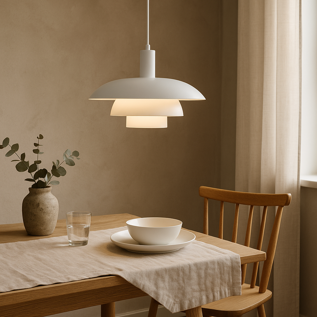 Dania | Minimalist Danish Style Layered Metal Pendant Light
