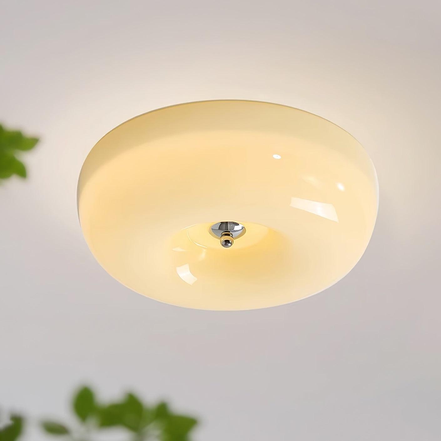 Belvonte | Round Frosted Glass Flush Mount Ceiling Light