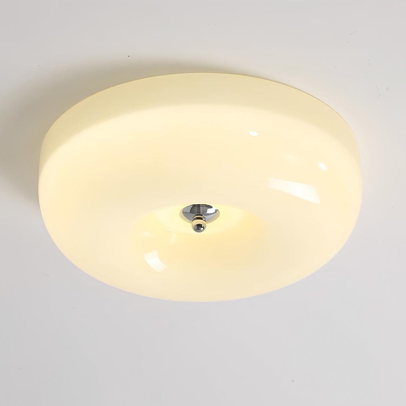 Belvonte | Round Frosted Glass Flush Mount Ceiling Light