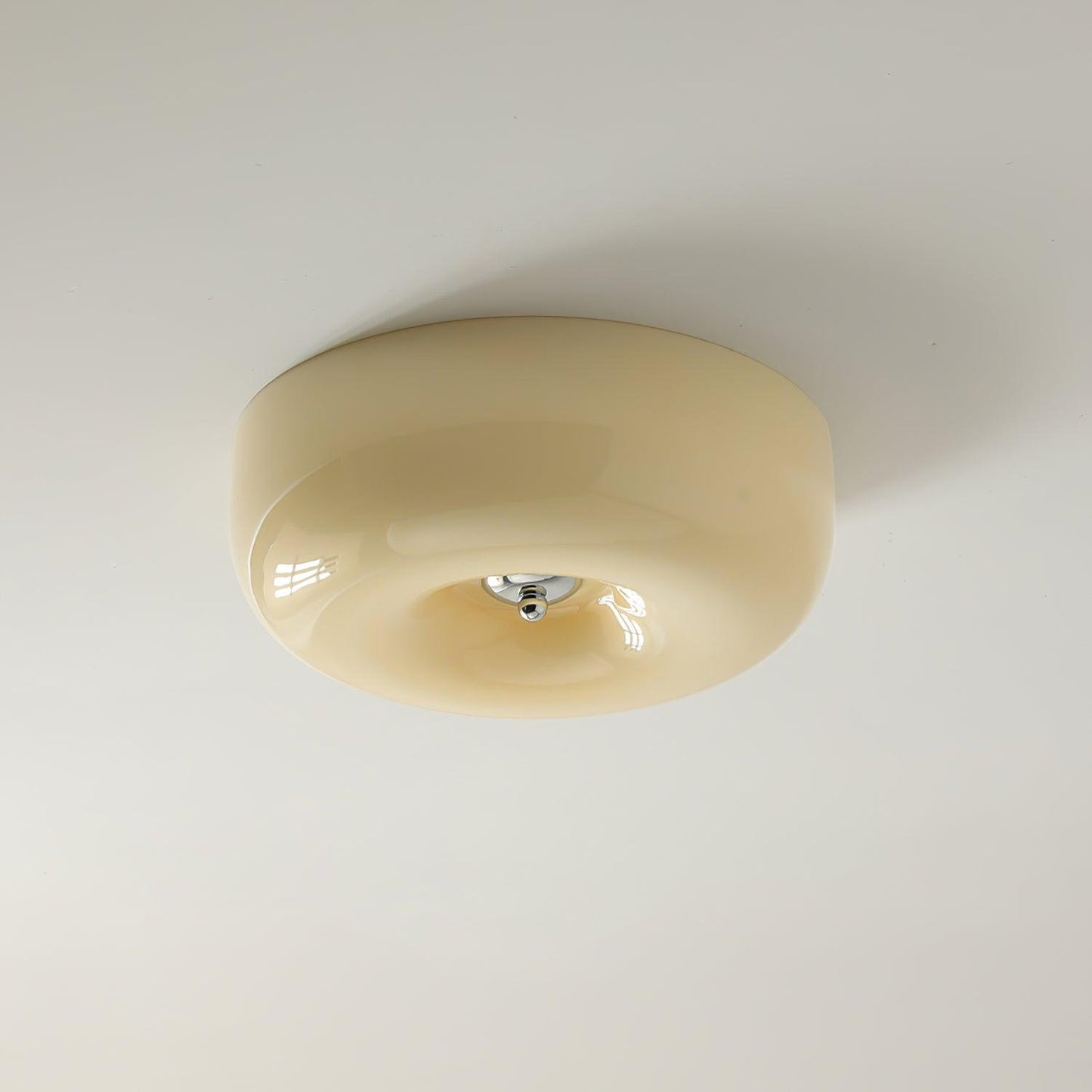 Belvonte | Round Frosted Glass Flush Mount Ceiling Light