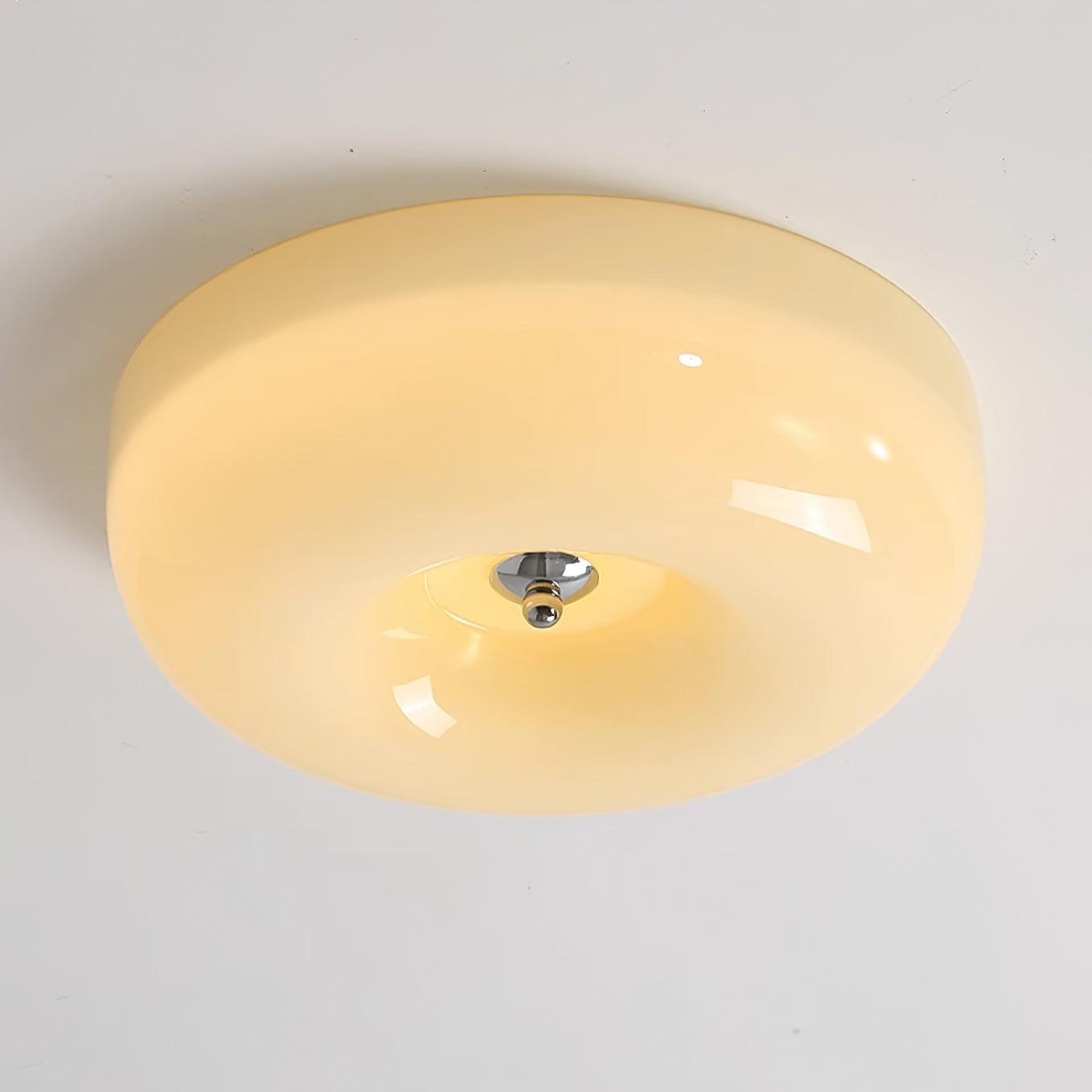 Belvonte | Round Frosted Glass Flush Mount Ceiling Light