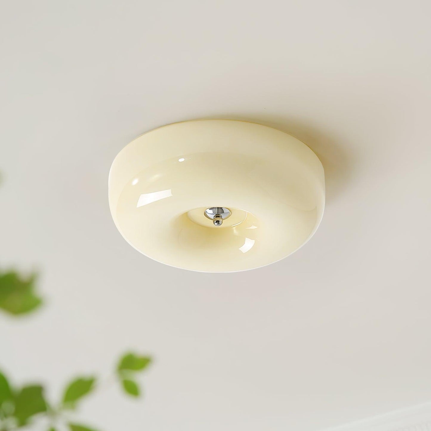 Belvonte | Round Frosted Glass Flush Mount Ceiling Light