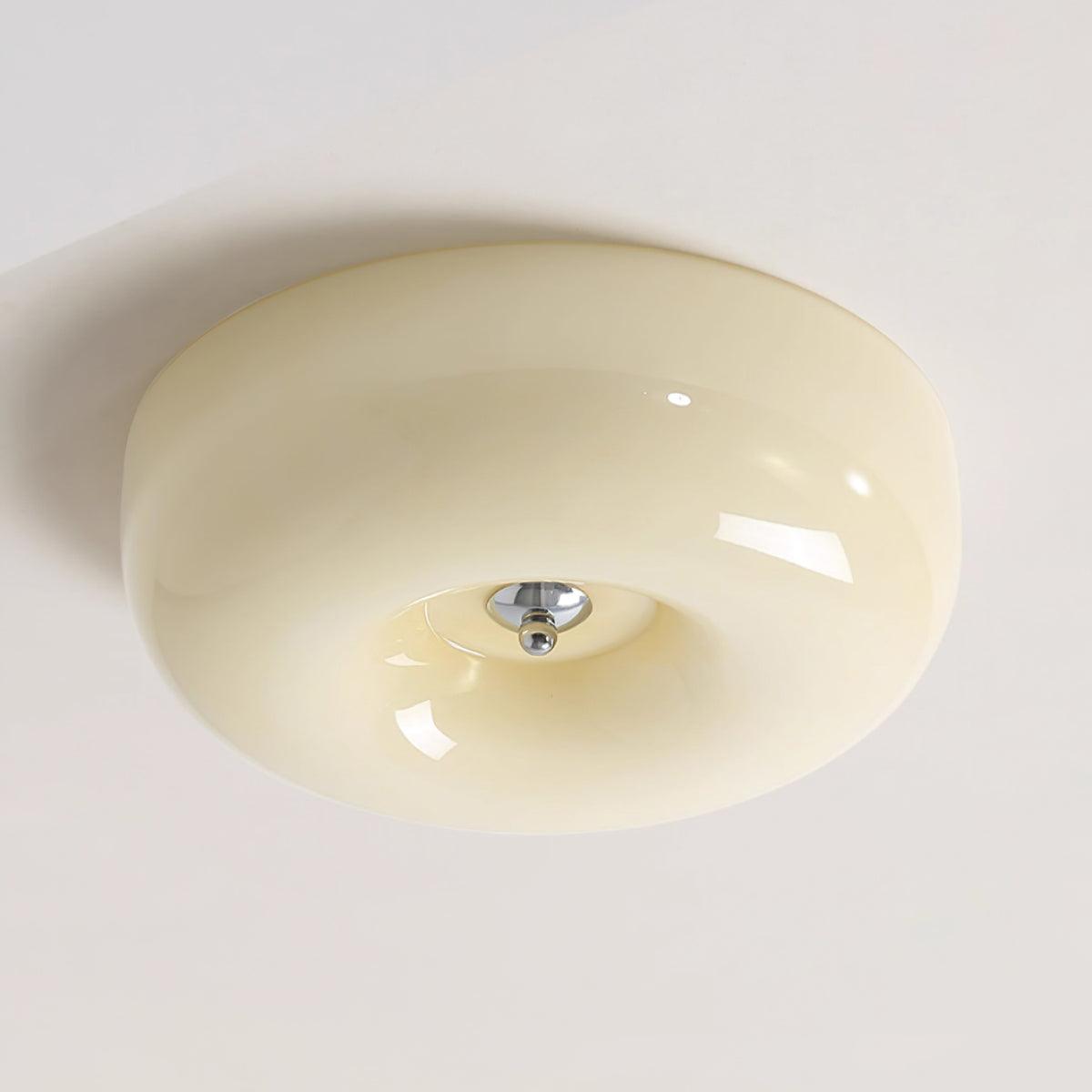 Belvonte | Round Frosted Glass Flush Mount Ceiling Light