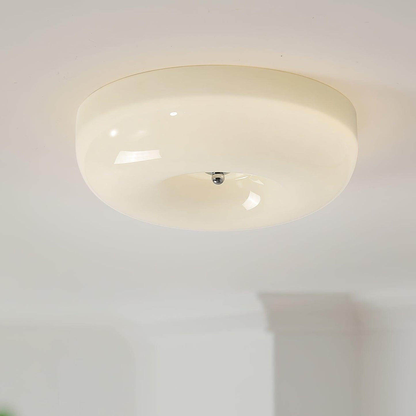 Belvonte | Round Frosted Glass Flush Mount Ceiling Light