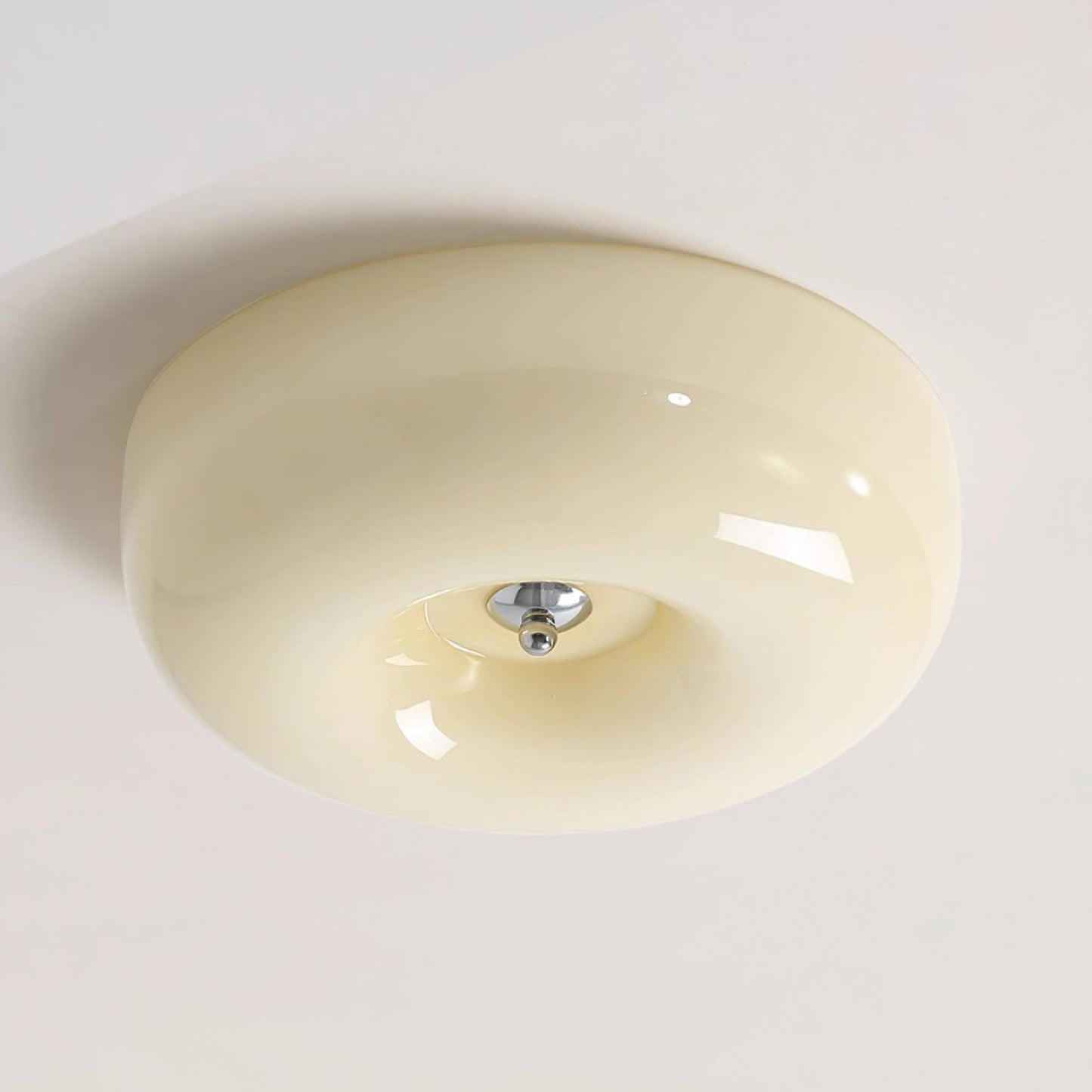Belvonte | Round Frosted Glass Flush Mount Ceiling Light