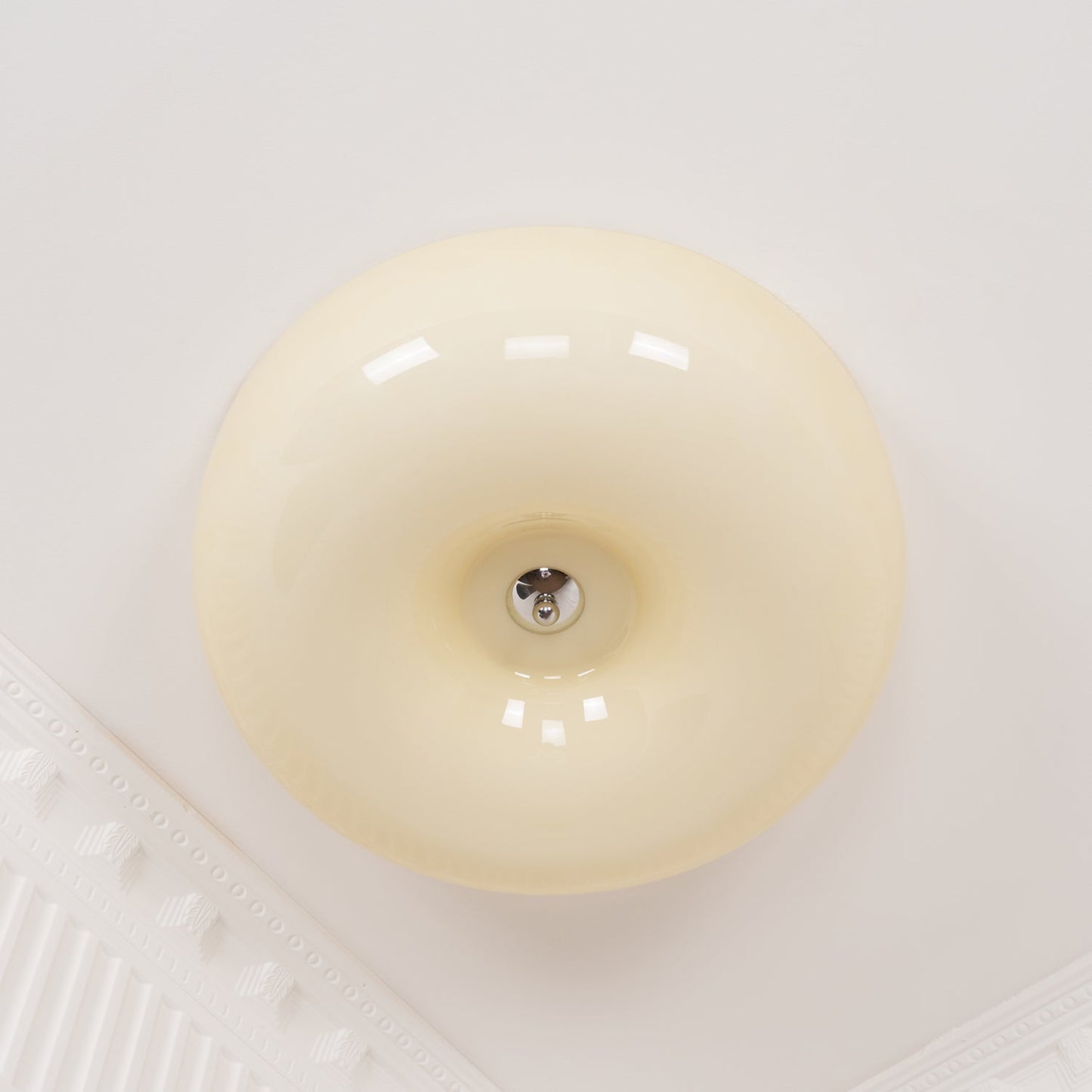 Belvonte | Round Frosted Glass Flush Mount Ceiling Light