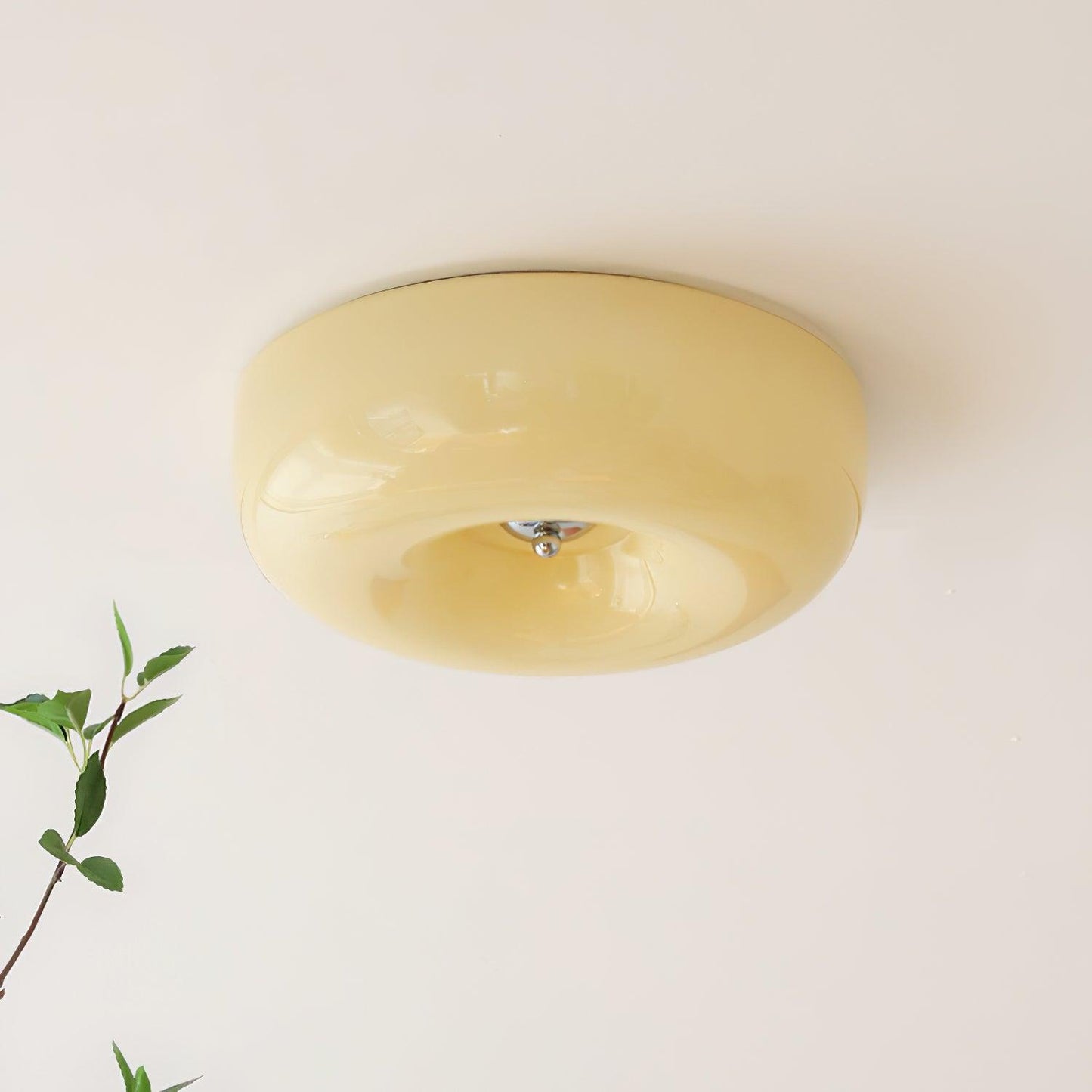 Belvonte | Round Frosted Glass Flush Mount Ceiling Light