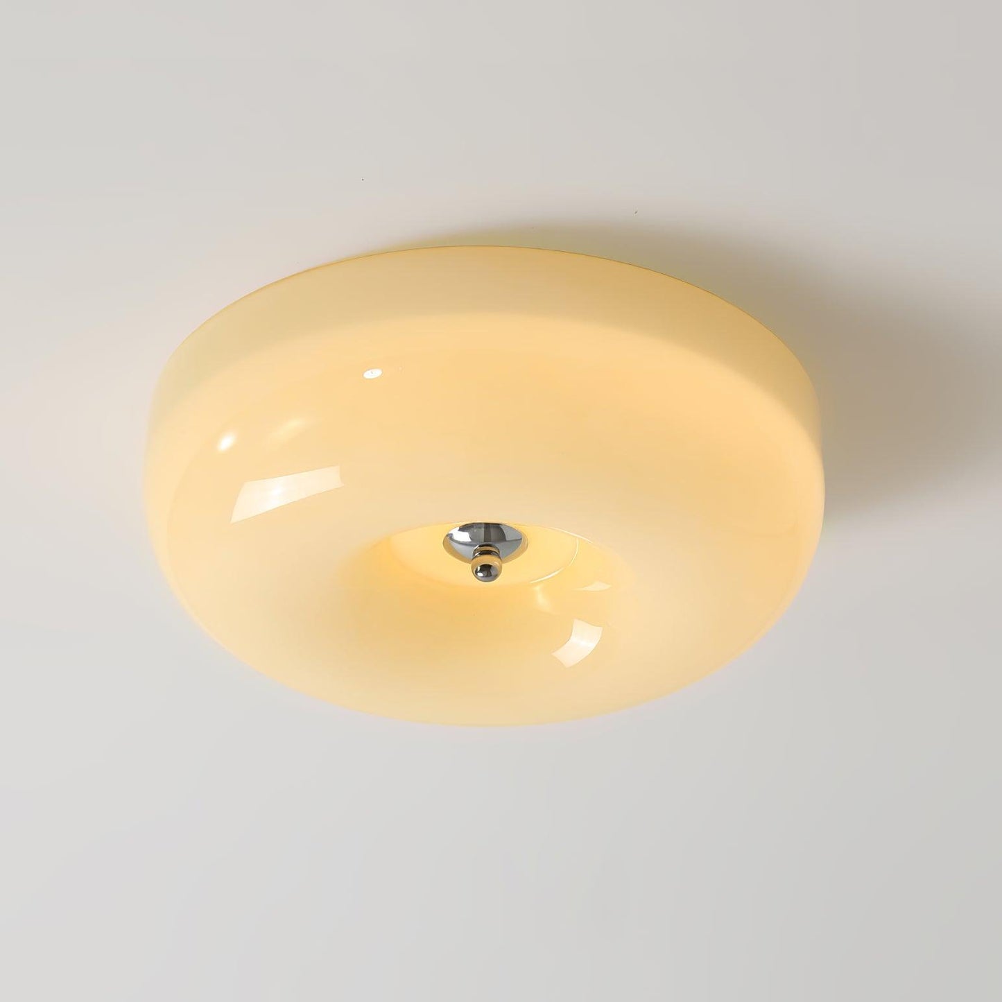 Belvonte | Round Frosted Glass Flush Mount Ceiling Light
