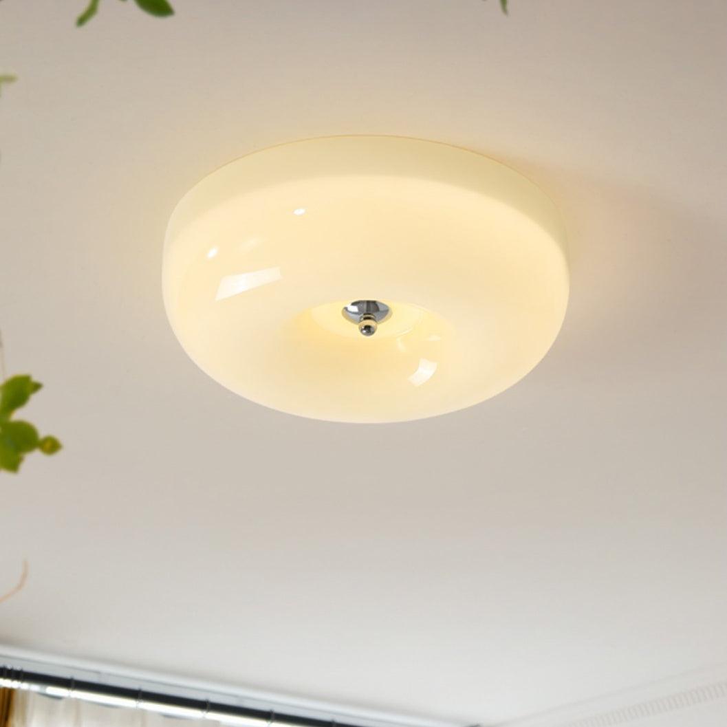 Belvonte | Round Frosted Glass Flush Mount Ceiling Light
