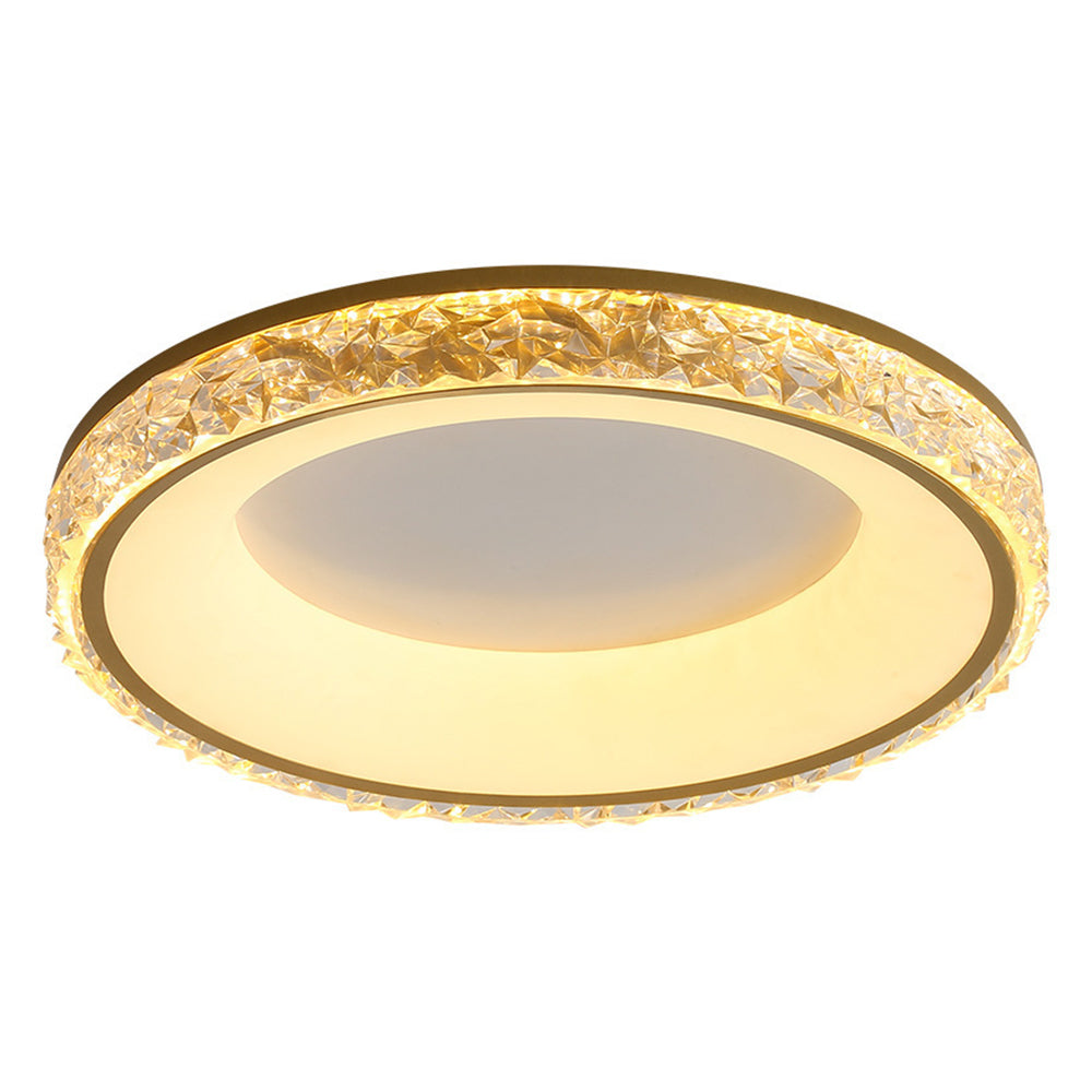 Lustra | Modern Round Acrylic Flush Mount Ceiling Light