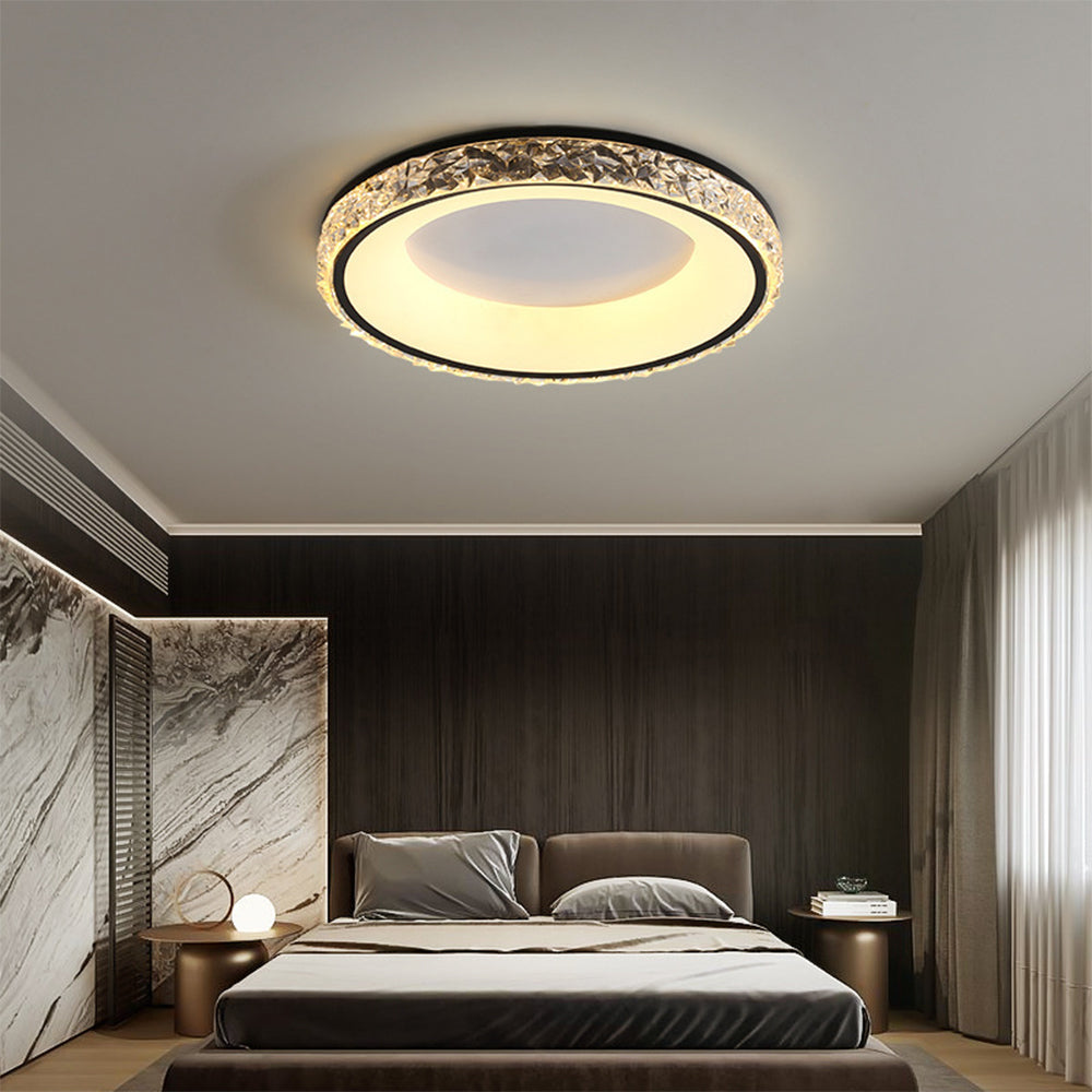Lustra | Modern Round Acrylic Flush Mount Ceiling Light