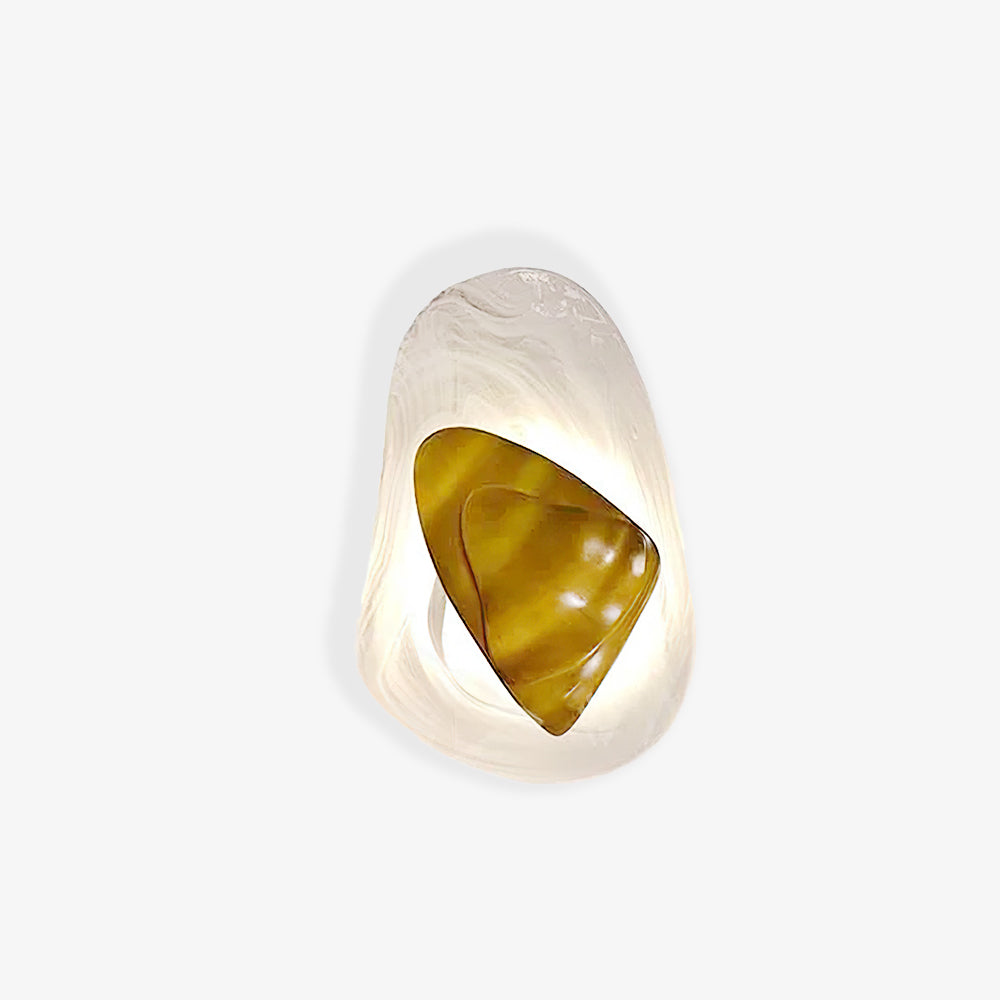 Zoryathen | Translucent Glass Ribbed Sconce Wall Light