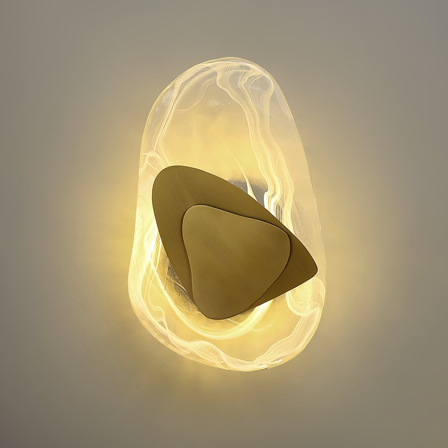 Zoryathen | Translucent Glass Ribbed Sconce Wall Light
