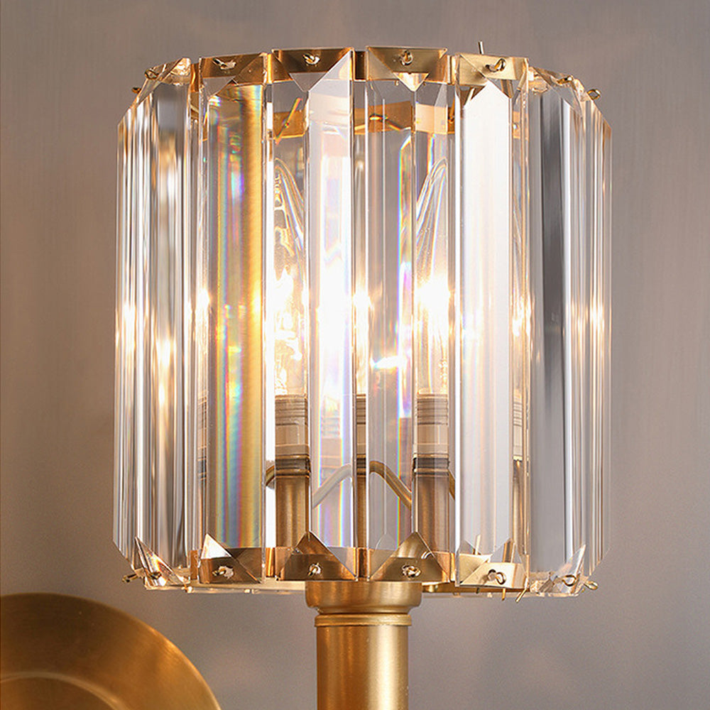 Luxina | Luxury Prismatic Crystal Drop Wall Light