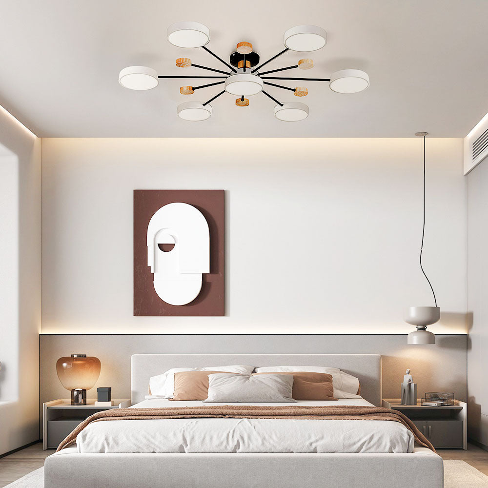 Sylve | Nordic Style Round Flat Panel Ceiling Light