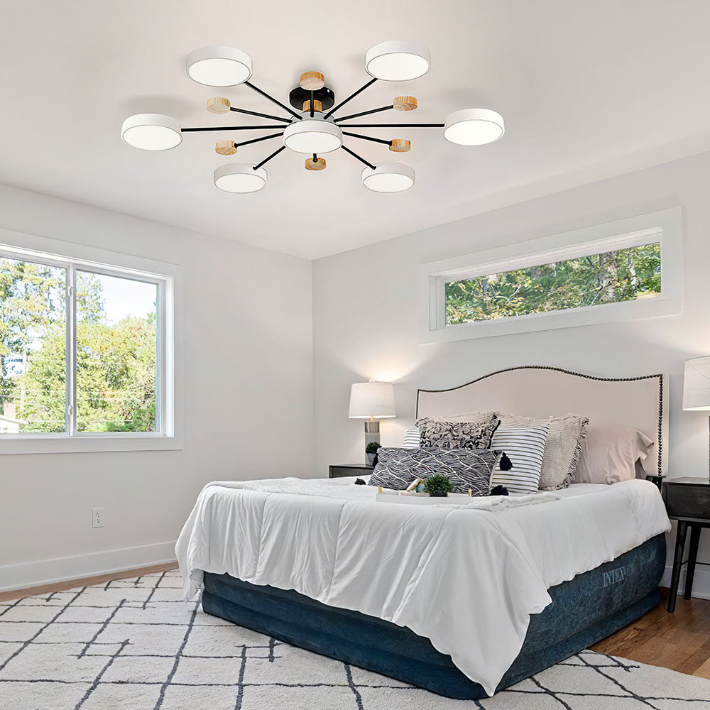 Sylve | Nordic Style Round Flat Panel Ceiling Light