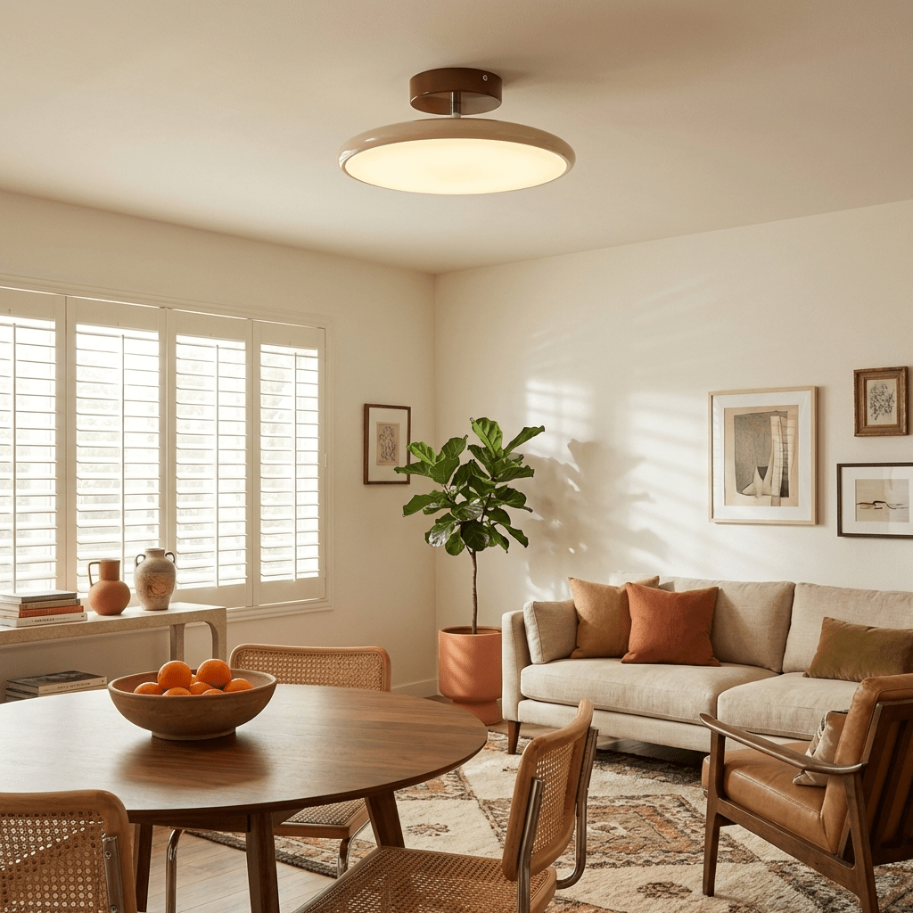Brondela | Rotating Arc Minimalist Directional Overhead Ceiling Light