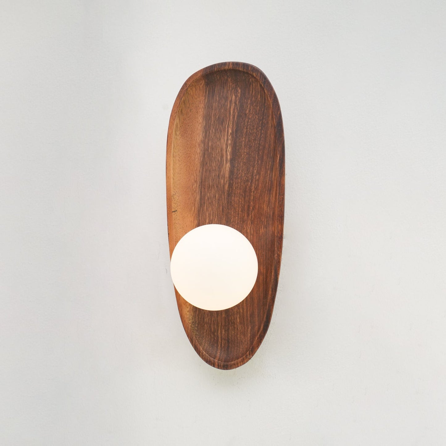 Merivane | Organic Texture Glass Timber Sconce Wall Light