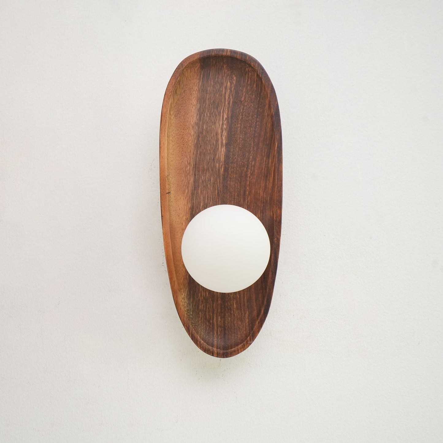 Merivane | Organic Texture Glass Timber Sconce Wall Light
