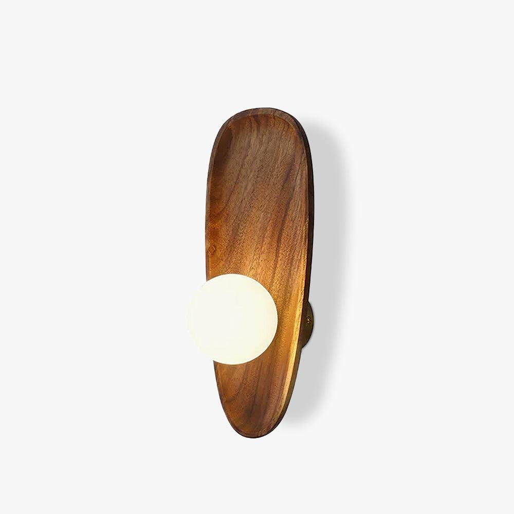 Merivane | Organic Texture Glass Timber Sconce Wall Light