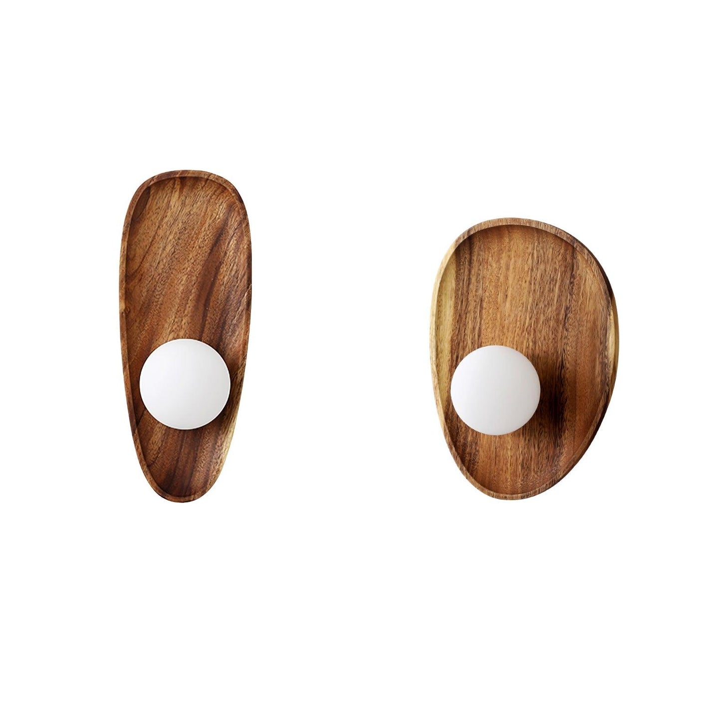Merivane | Organic Texture Glass Timber Sconce Wall Light