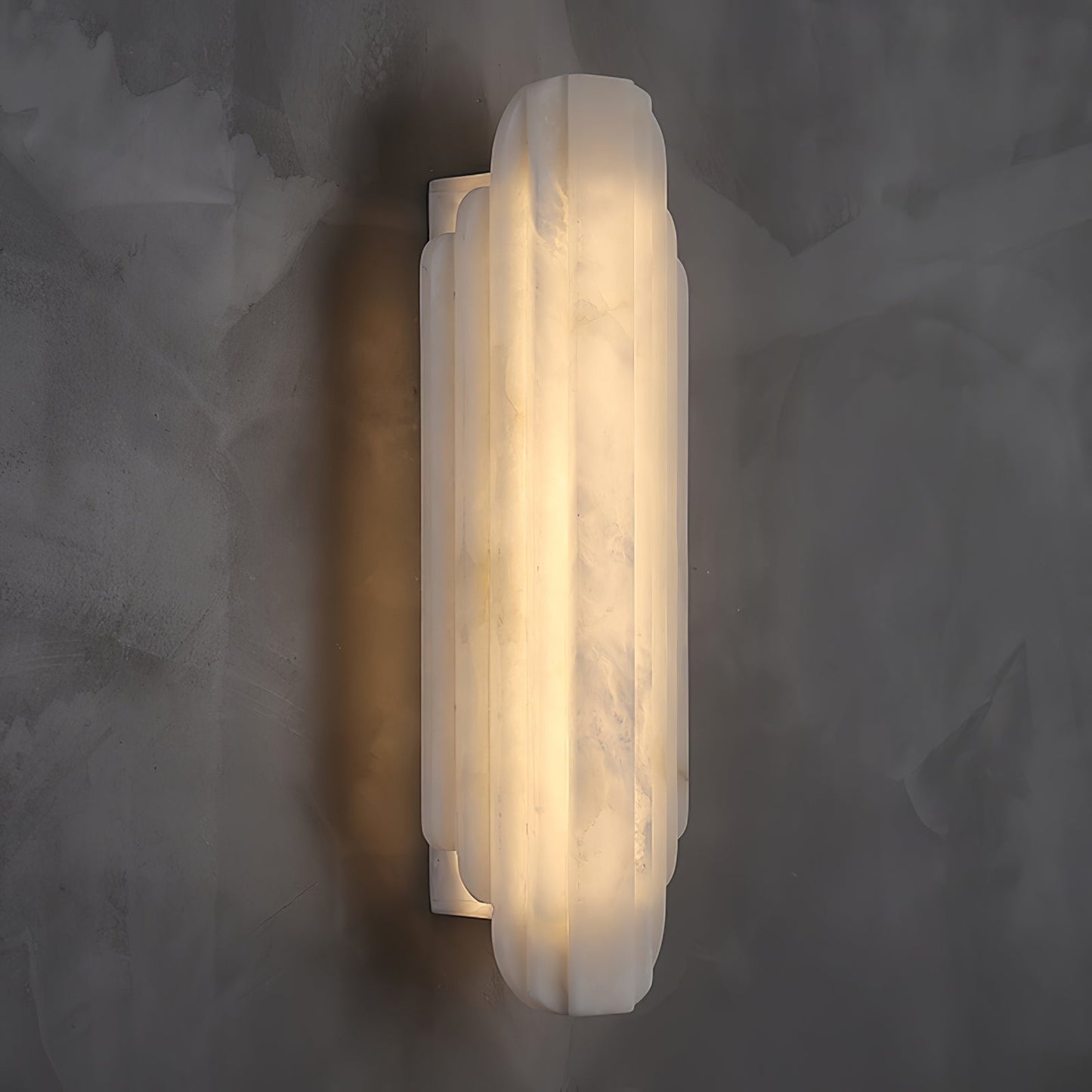Aethelard | Art Deco Alabaster Pillar Architectural Wall Light