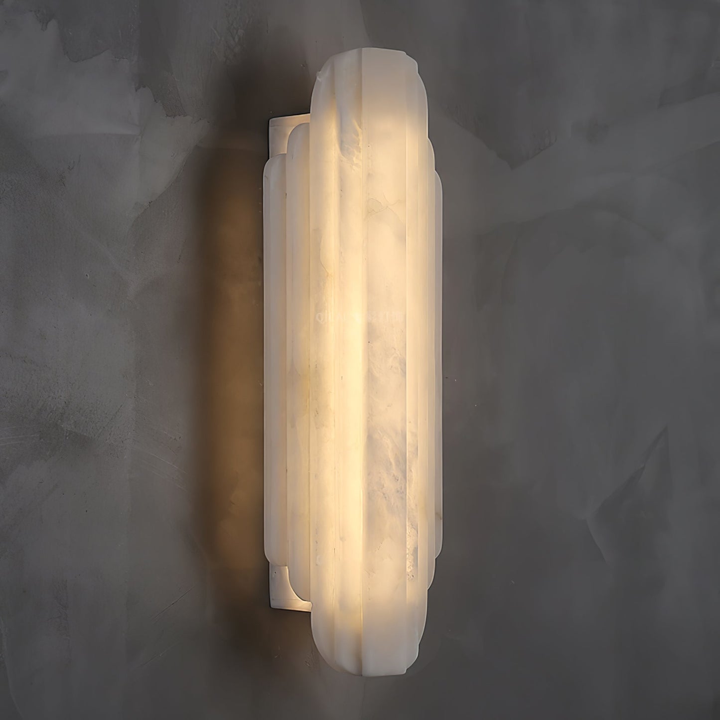 Aethelard | Art Deco Alabaster Pillar Architectural Wall Light