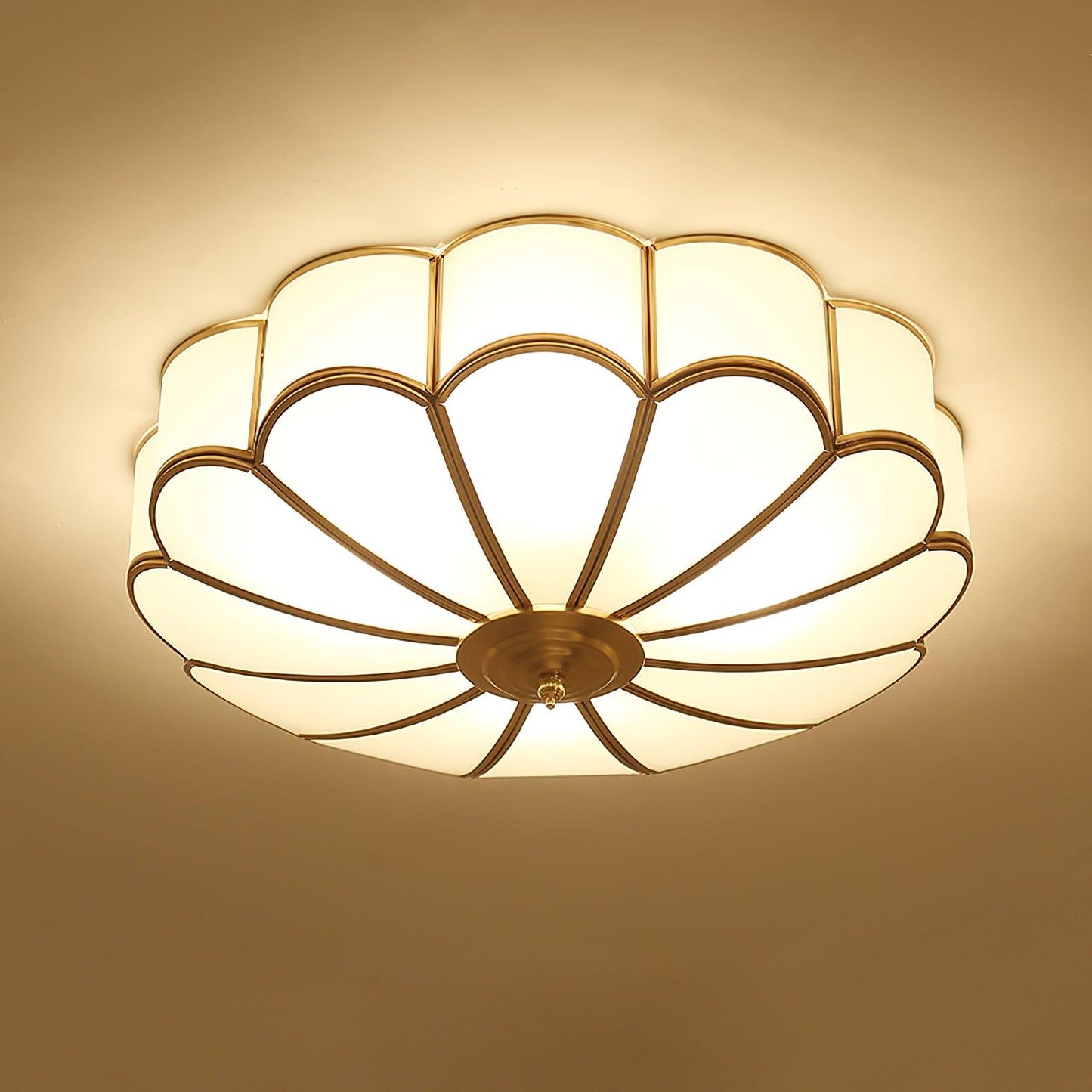 Novalux | Elegant Petal Design Frosted Glass Ceiling Light