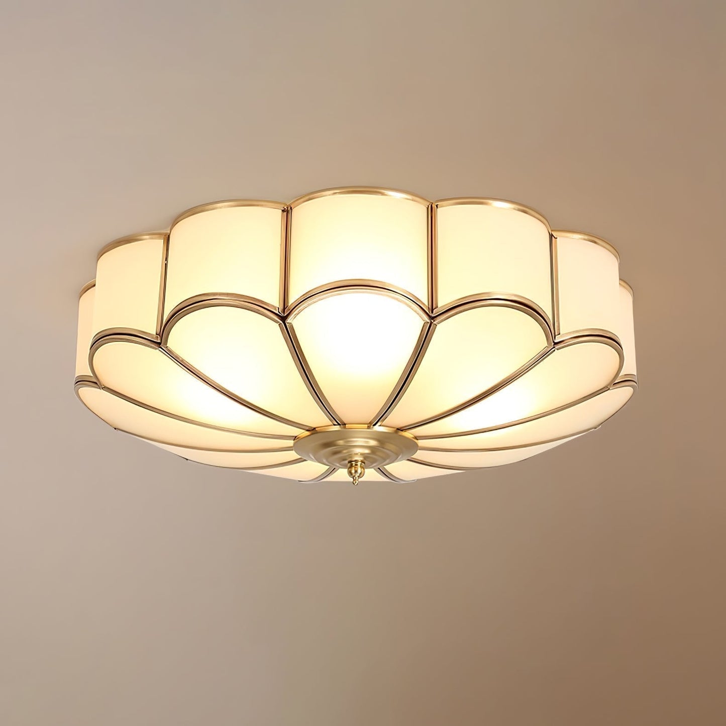 Novalux | Elegant Petal Design Frosted Glass Ceiling Light