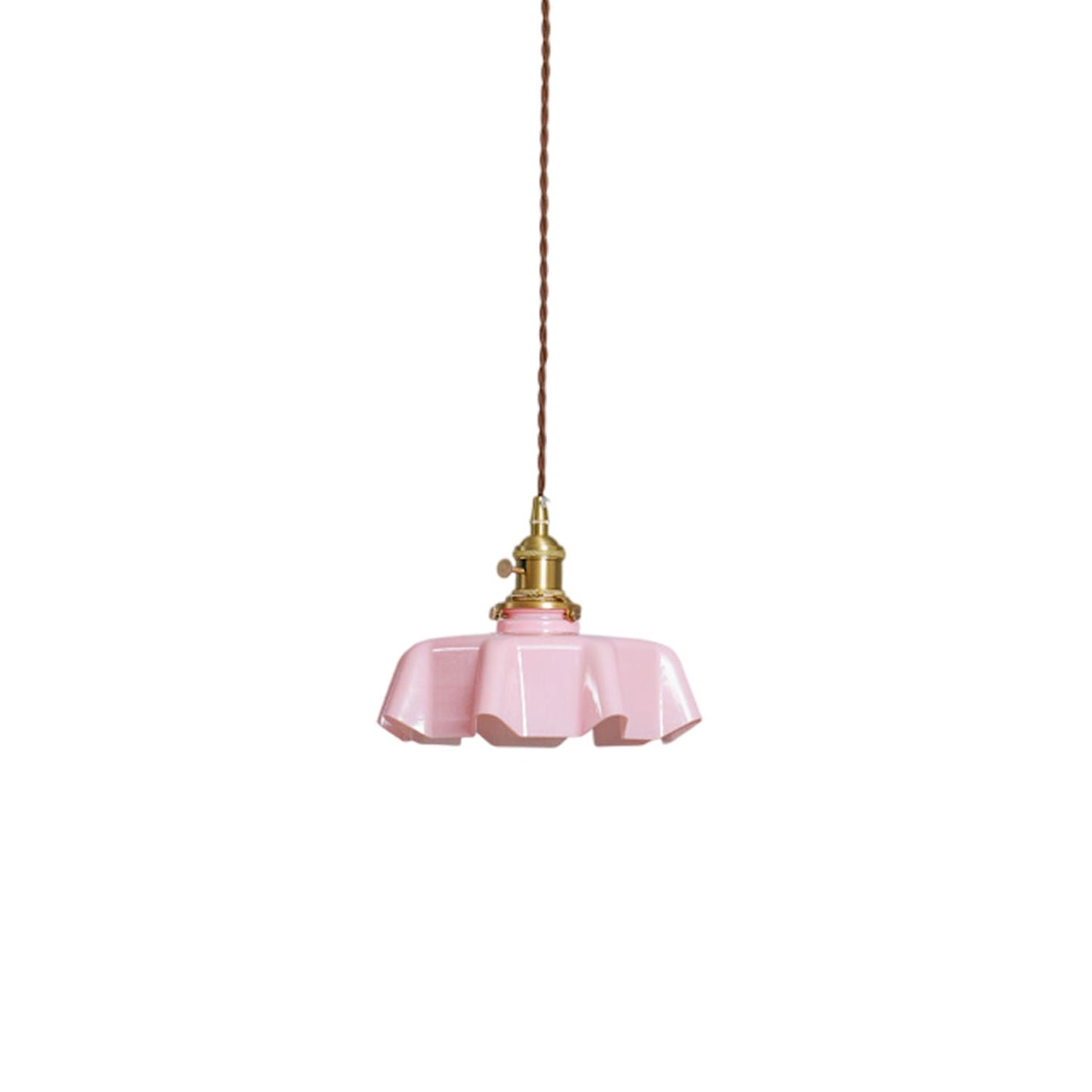 Kelvarna | Vintage Pleated Glass Fluted Pendant Light