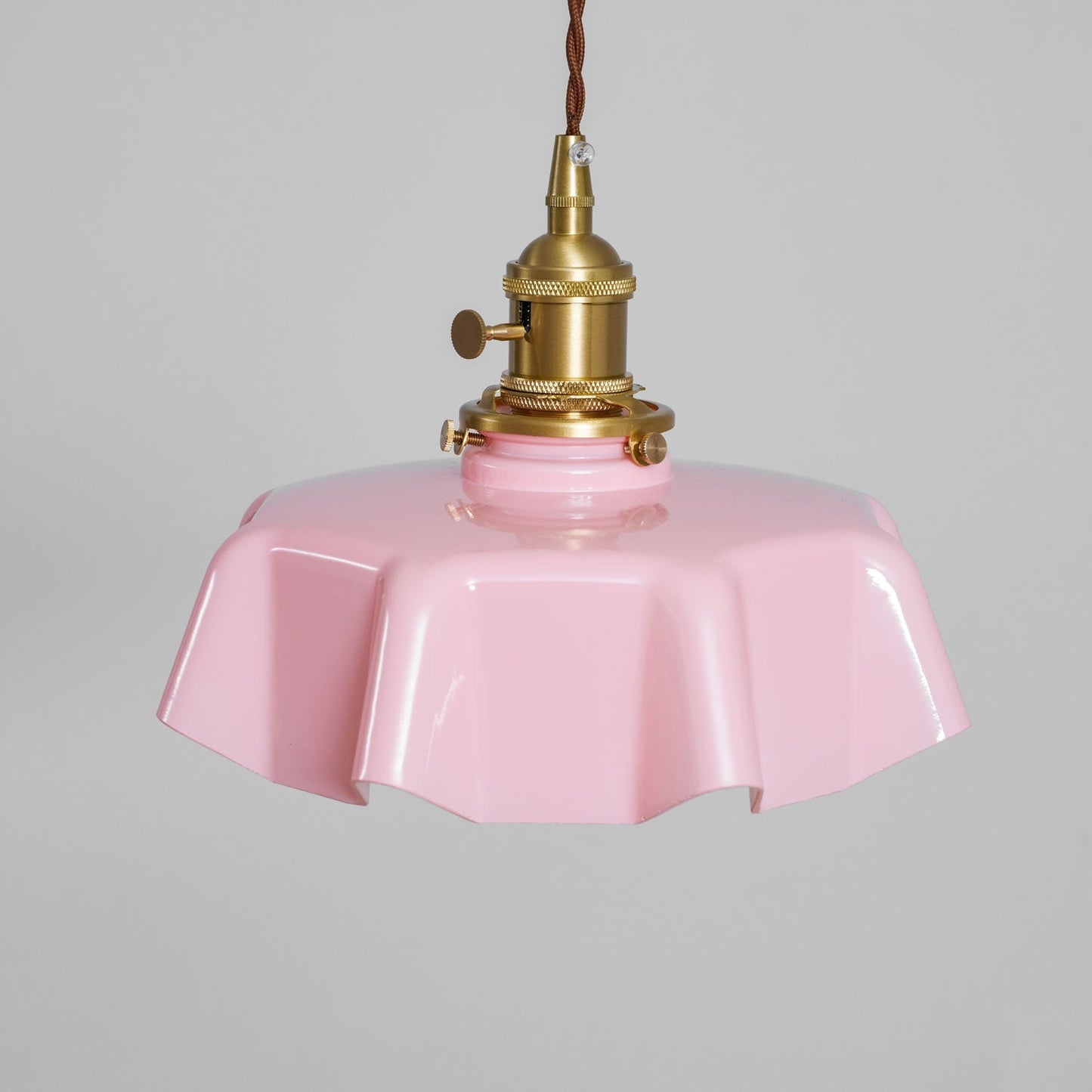 Kelvarna | Vintage Pleated Glass Fluted Pendant Light