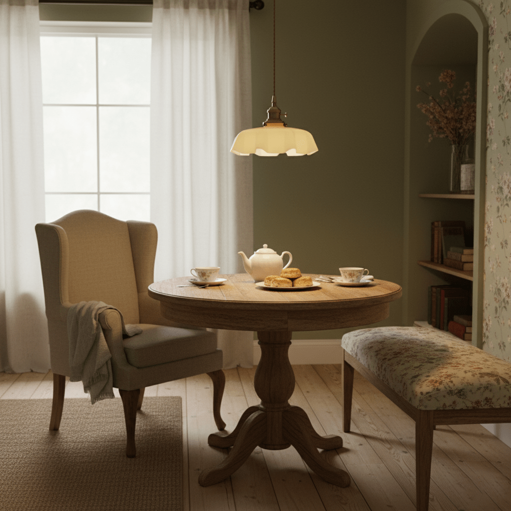 Kelvarna | Vintage Pleated Glass Fluted Pendant Light