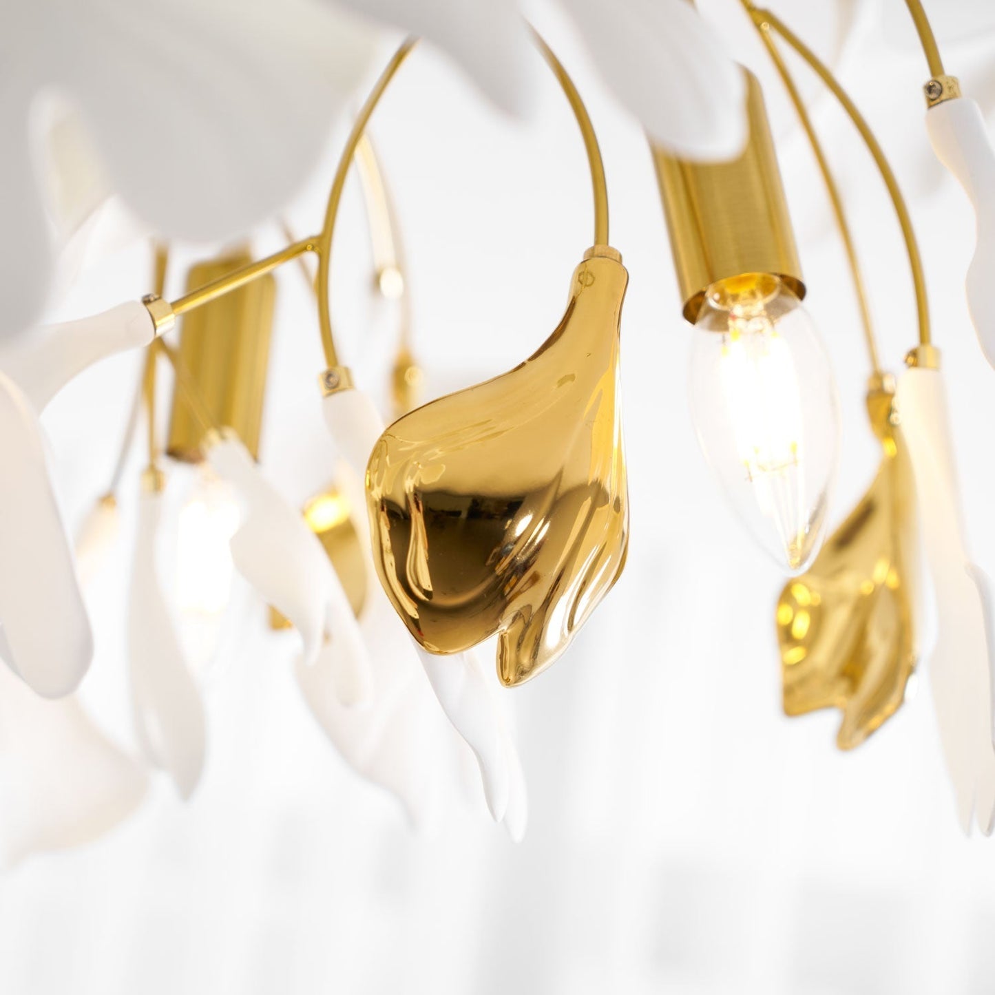 Zephryon | Botanical Ceramic Leaf Cluster Ceiling Light