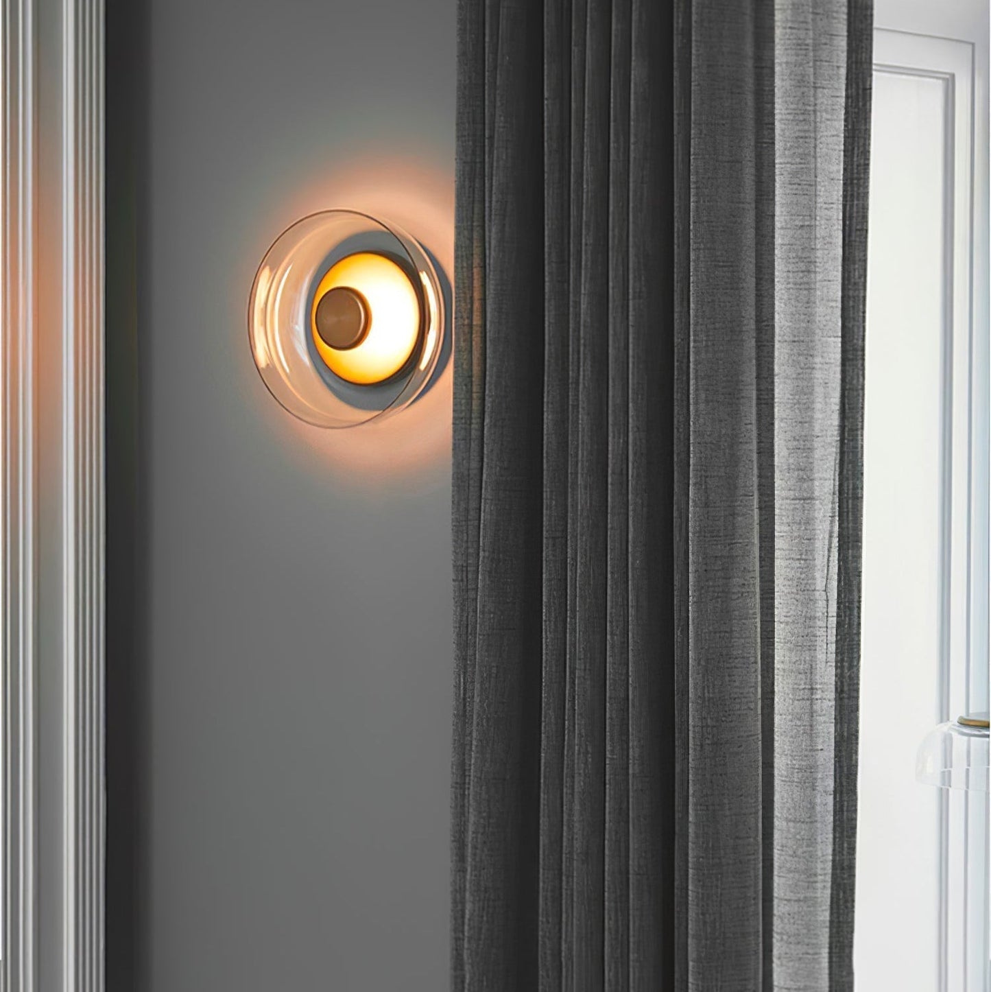 Luvia | Nordic Ribbed Glass Art Deco Wall Light