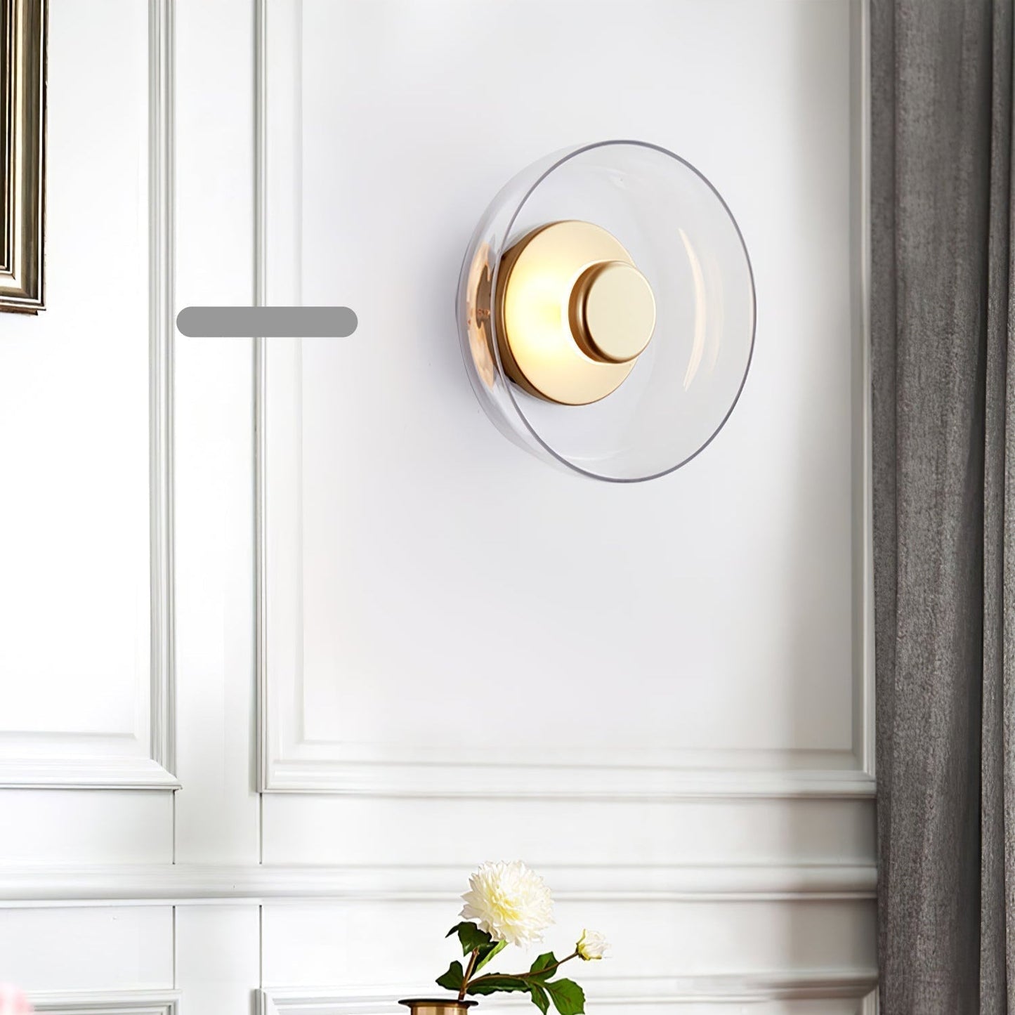Luvia | Nordic Ribbed Glass Art Deco Wall Light