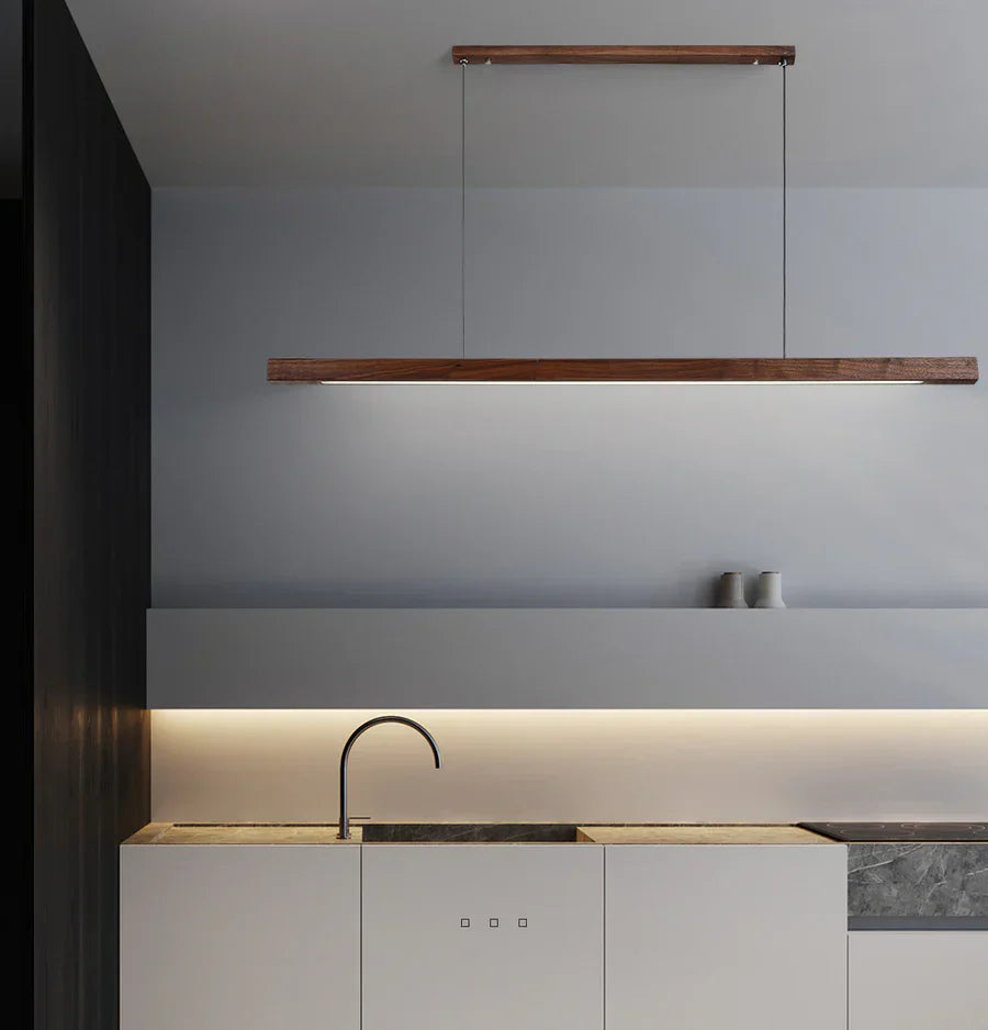 Ligna | Modern Scandinavian Linear Wooden Pendant Light