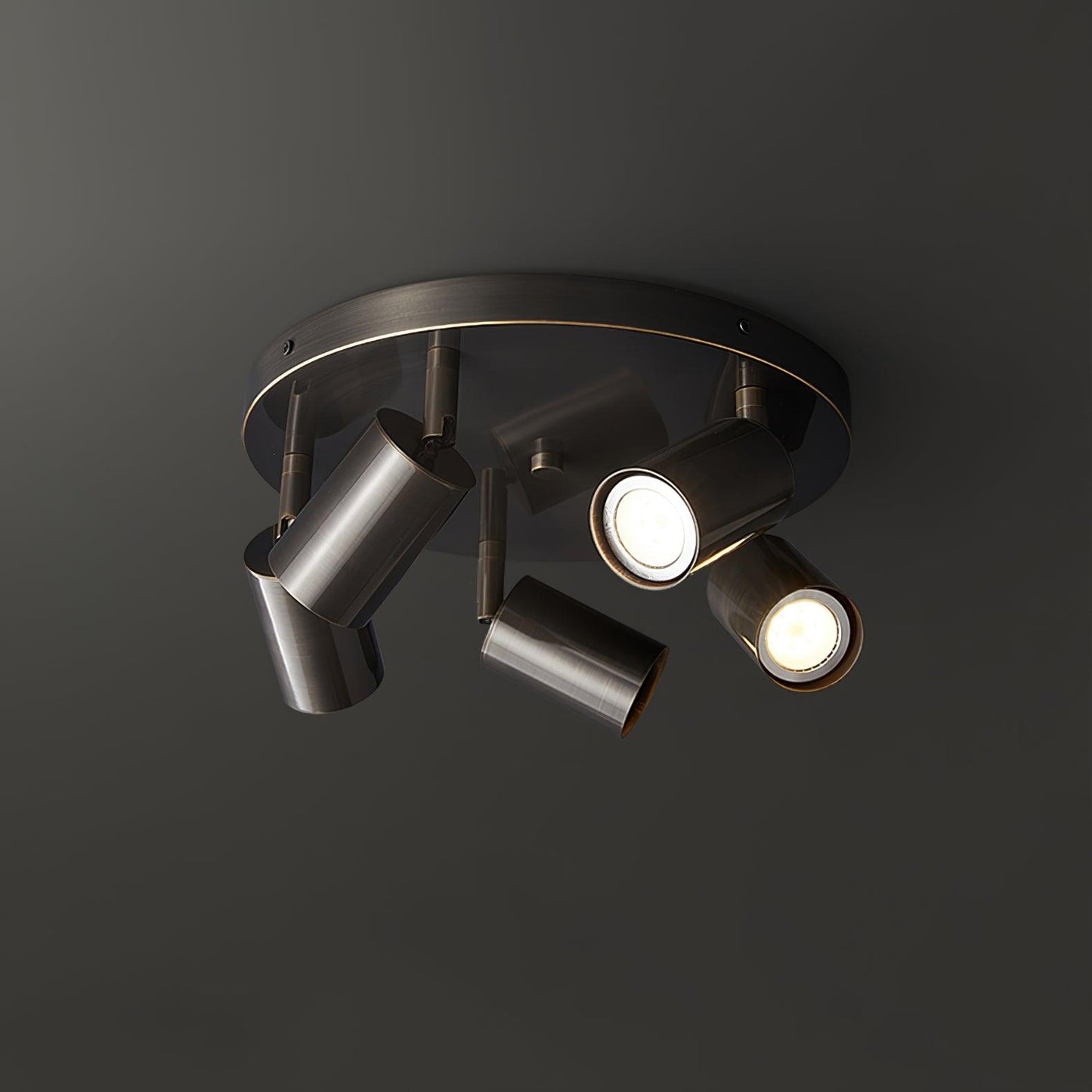 Kelspron | Barrel Silhouette Rustic Geometry Multi Light Spotlight Ceiling Light