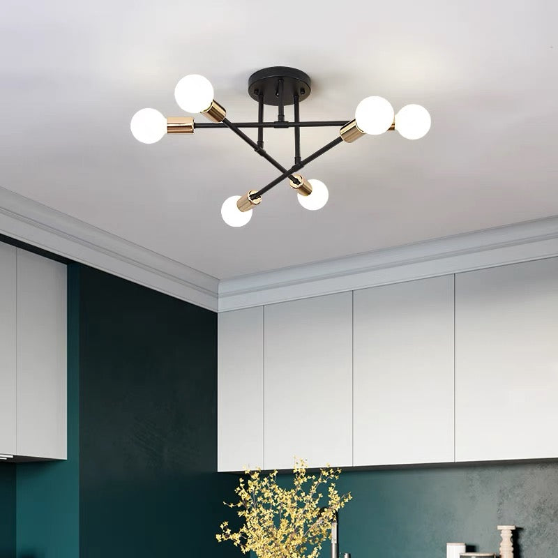 Vesta | Sleek Mid Century Geometric Ceiling Light