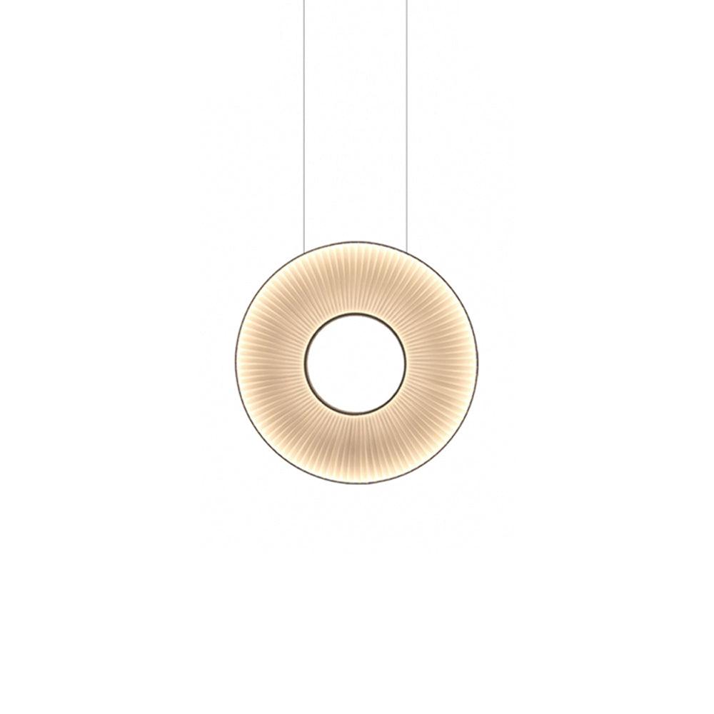 Elvandar | Pleated Fabric Architectural Floating Pendant Light